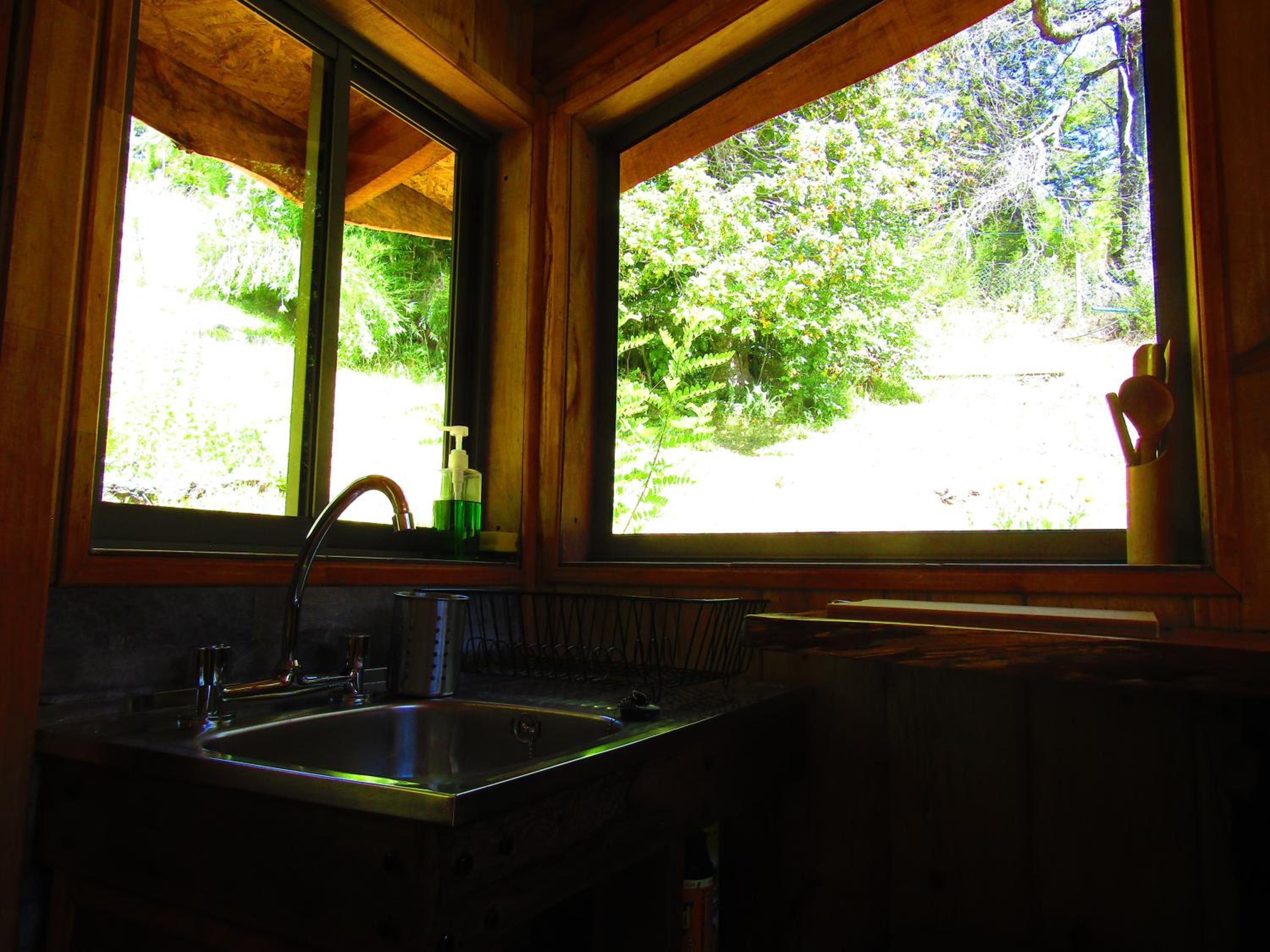 Refugio Montaña Kultrun Mawida, Mini-Cabaña con baño y cocina privada WIFI