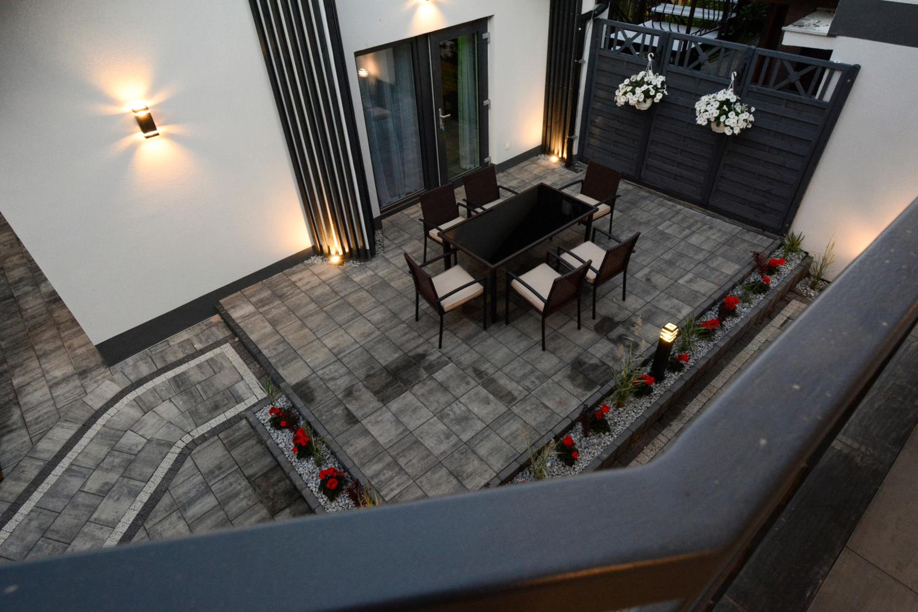 outdoor BBQ area