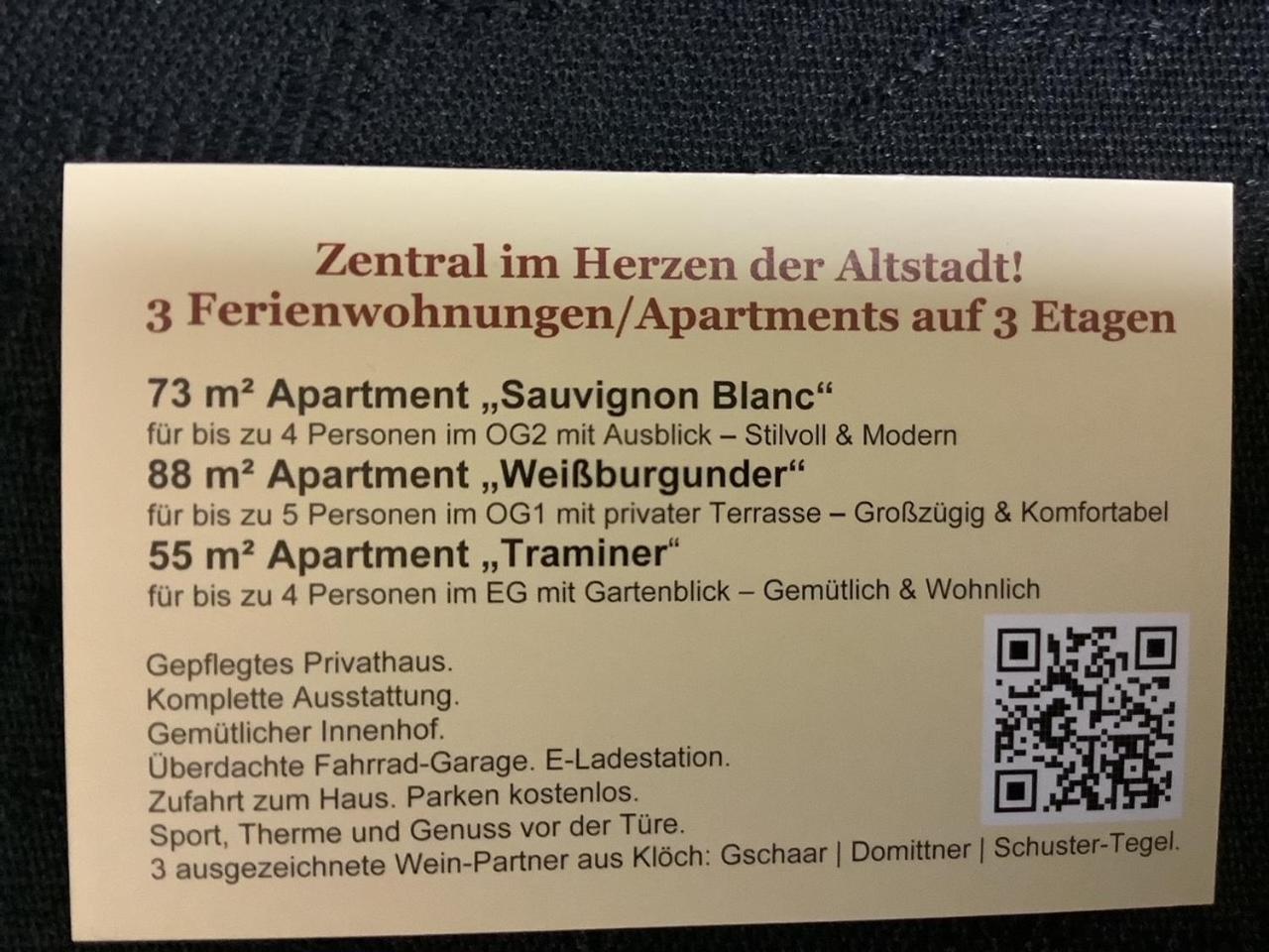 ALTSTADT-APARTMENTS Bad Radkersburg - Ihr Zuhause auf Reisen