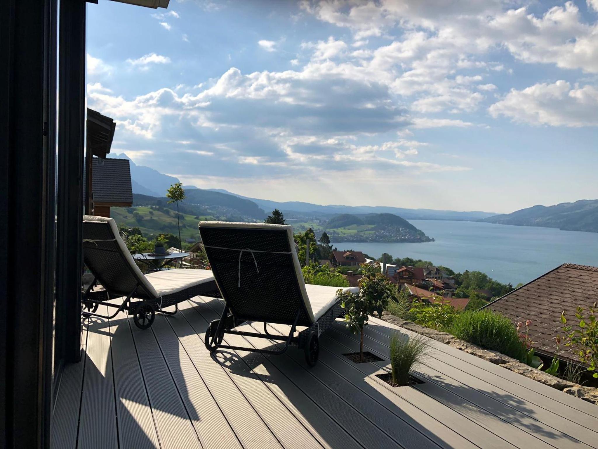 Moderne Unterkunft mit Panoramablick auf Thunersee view 2