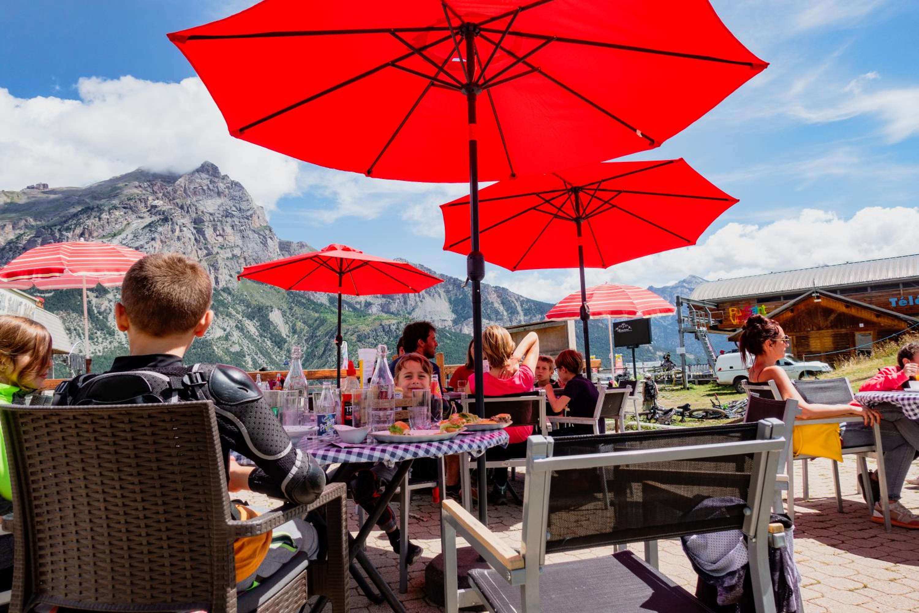 outdoor BBQ area