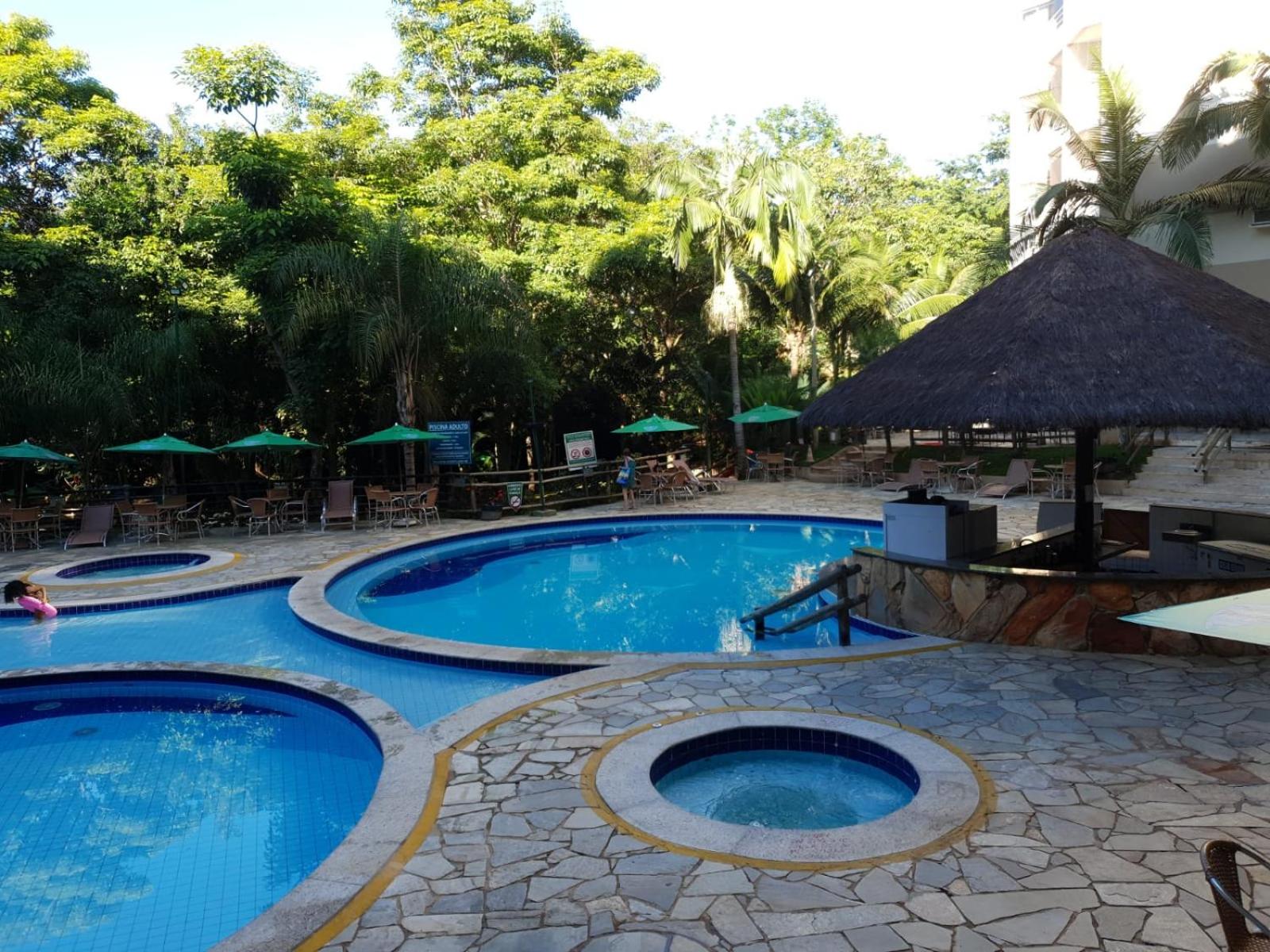 Paradise Temporada Cobertura com 2 Suites Churrasqueira no Thermas Paradise - Rio Quente