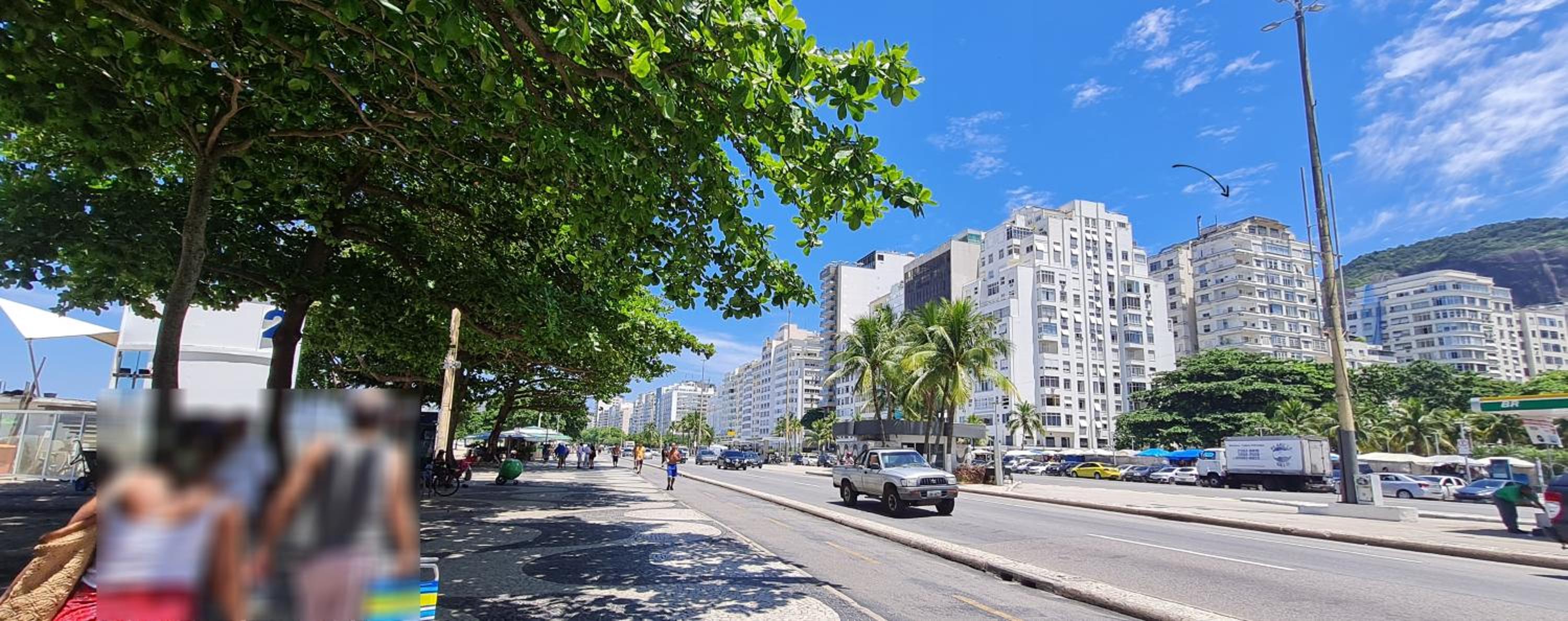 COPACABANA Praia - 2 quartos, vista do mar - Em frente Praça do Lido, próx Metrô Copacabana Cardeal Arcoverde