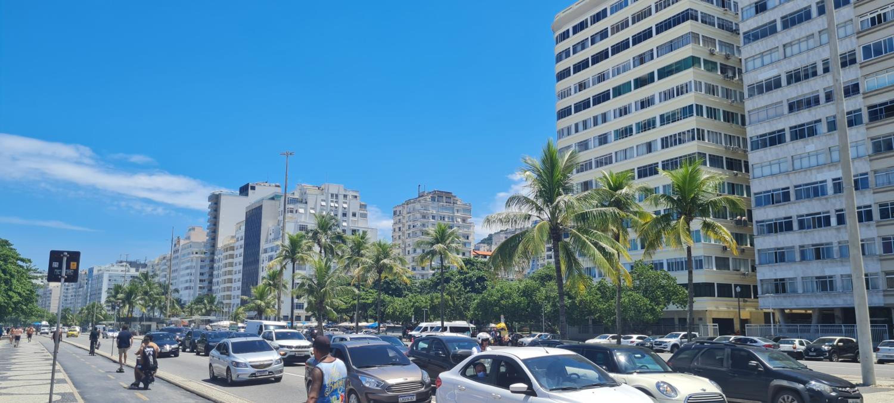 COPACABANA Praia - 2 quartos, vista do mar - Em frente Praça do Lido, próx Metrô Copacabana Cardeal Arcoverde