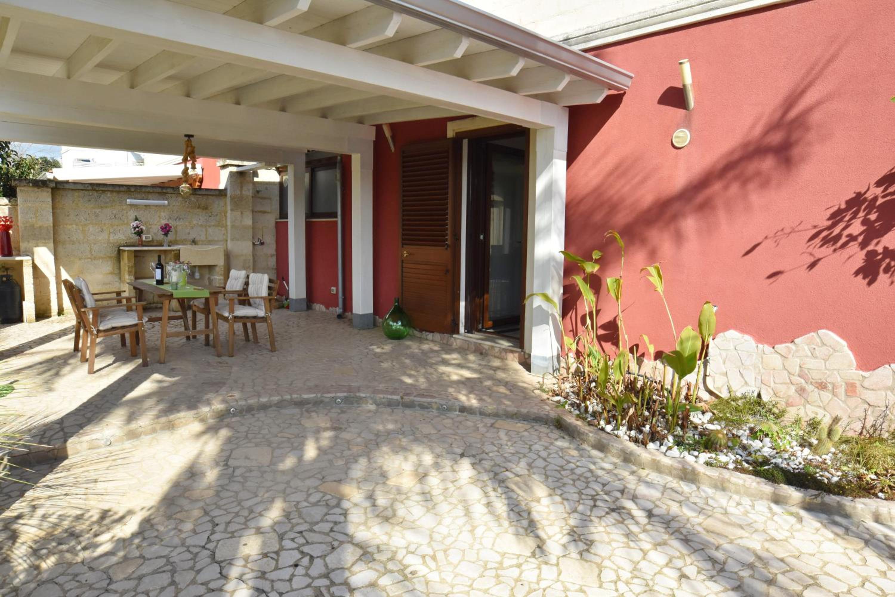 outdoor BBQ area