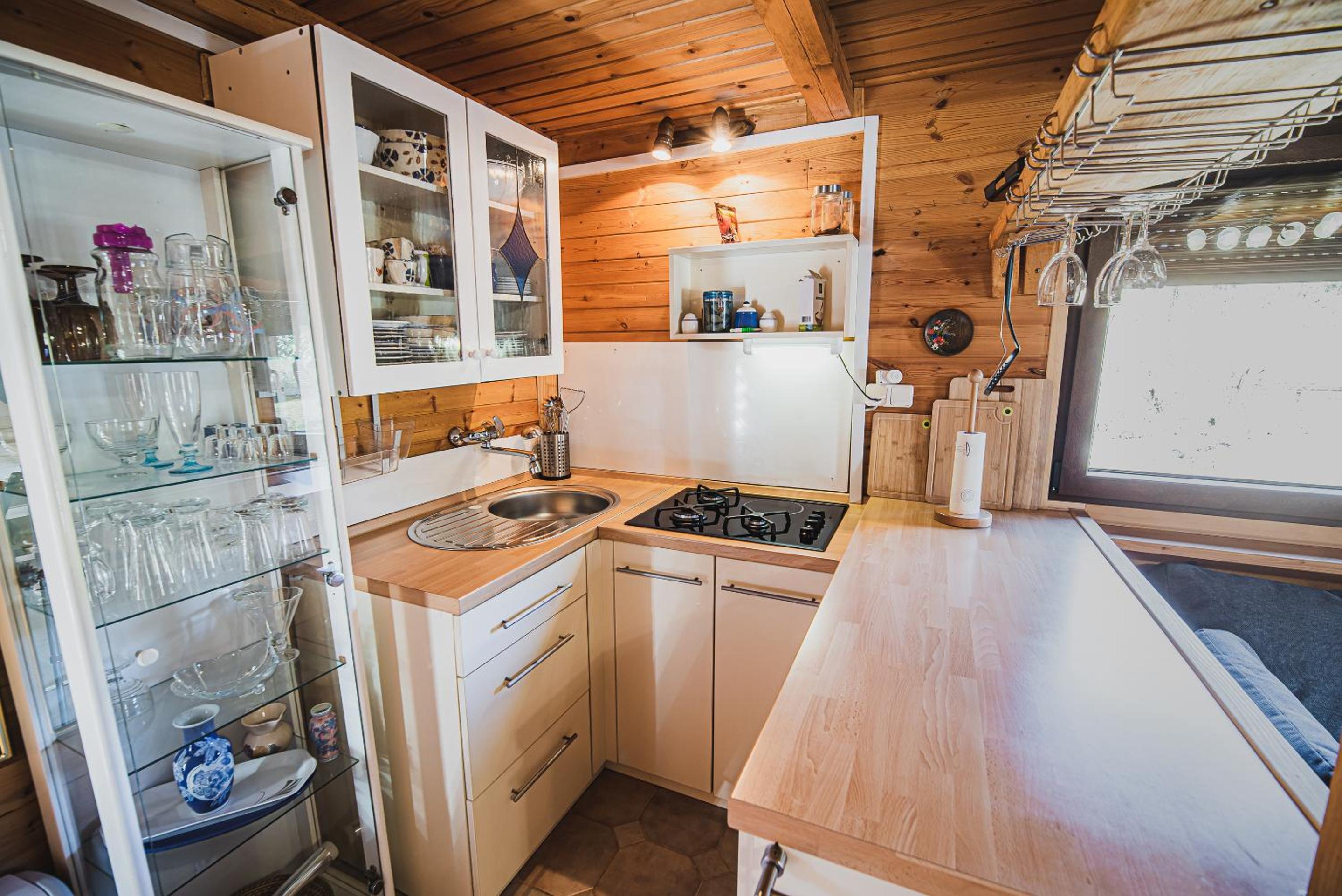 Wooden Cabin Zurej with Hot Tub view 5