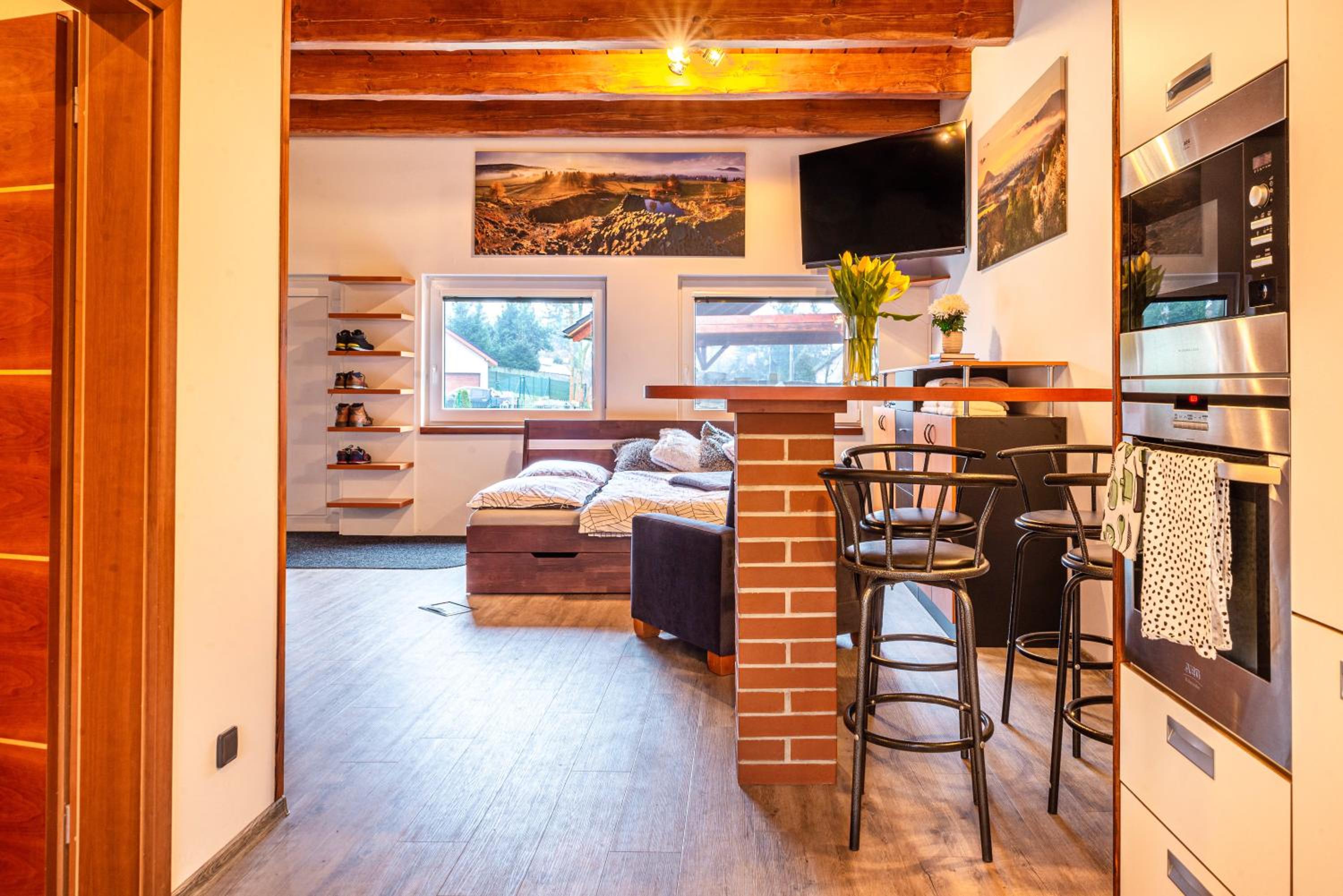 Apartmán na okraji města s vlastním parkováním