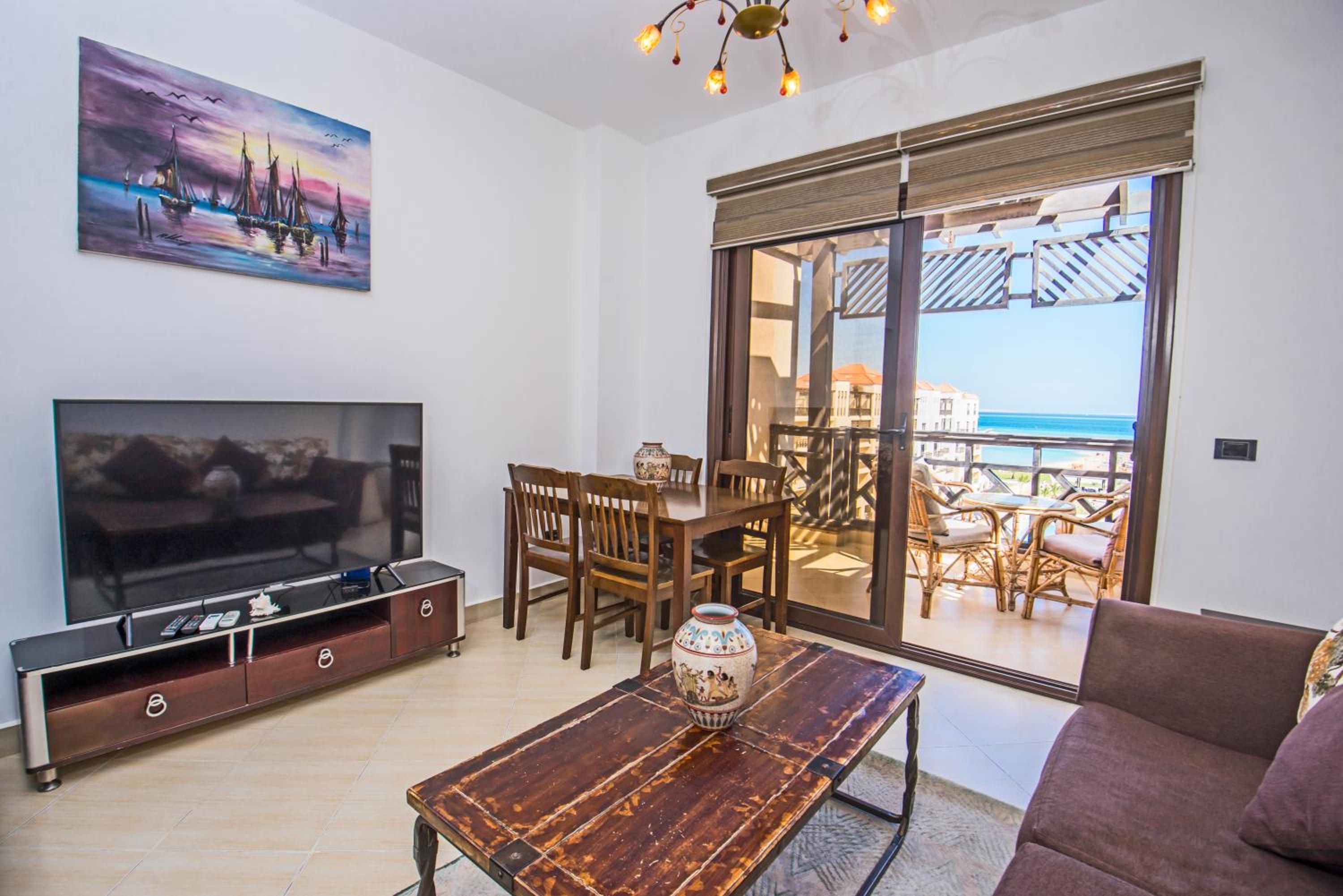 Premium sea view 2 bedrooms 2 bathrooms apartment located within Gravity Hotel & Aquapark Hurghada view 4