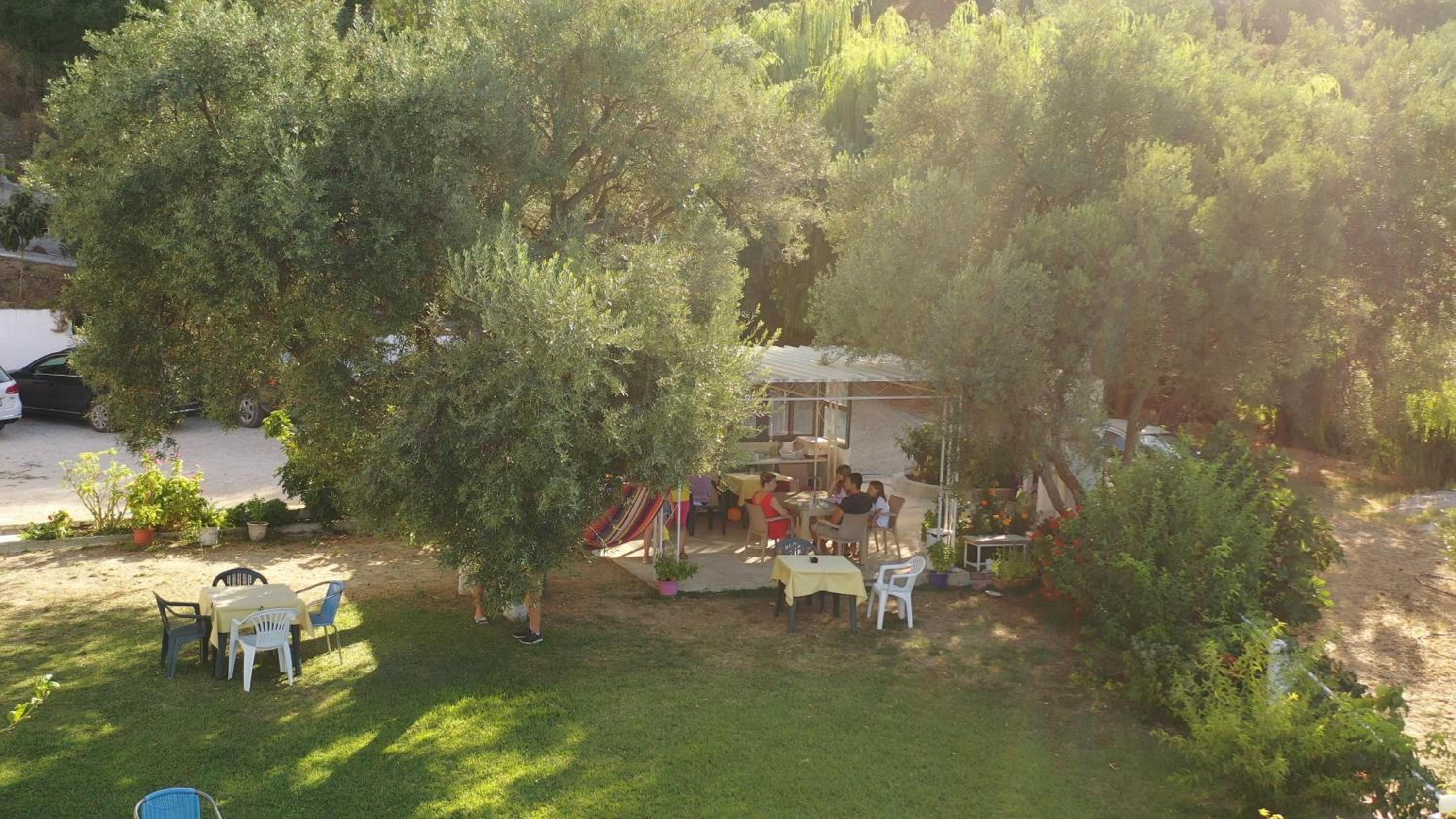 outdoor BBQ area