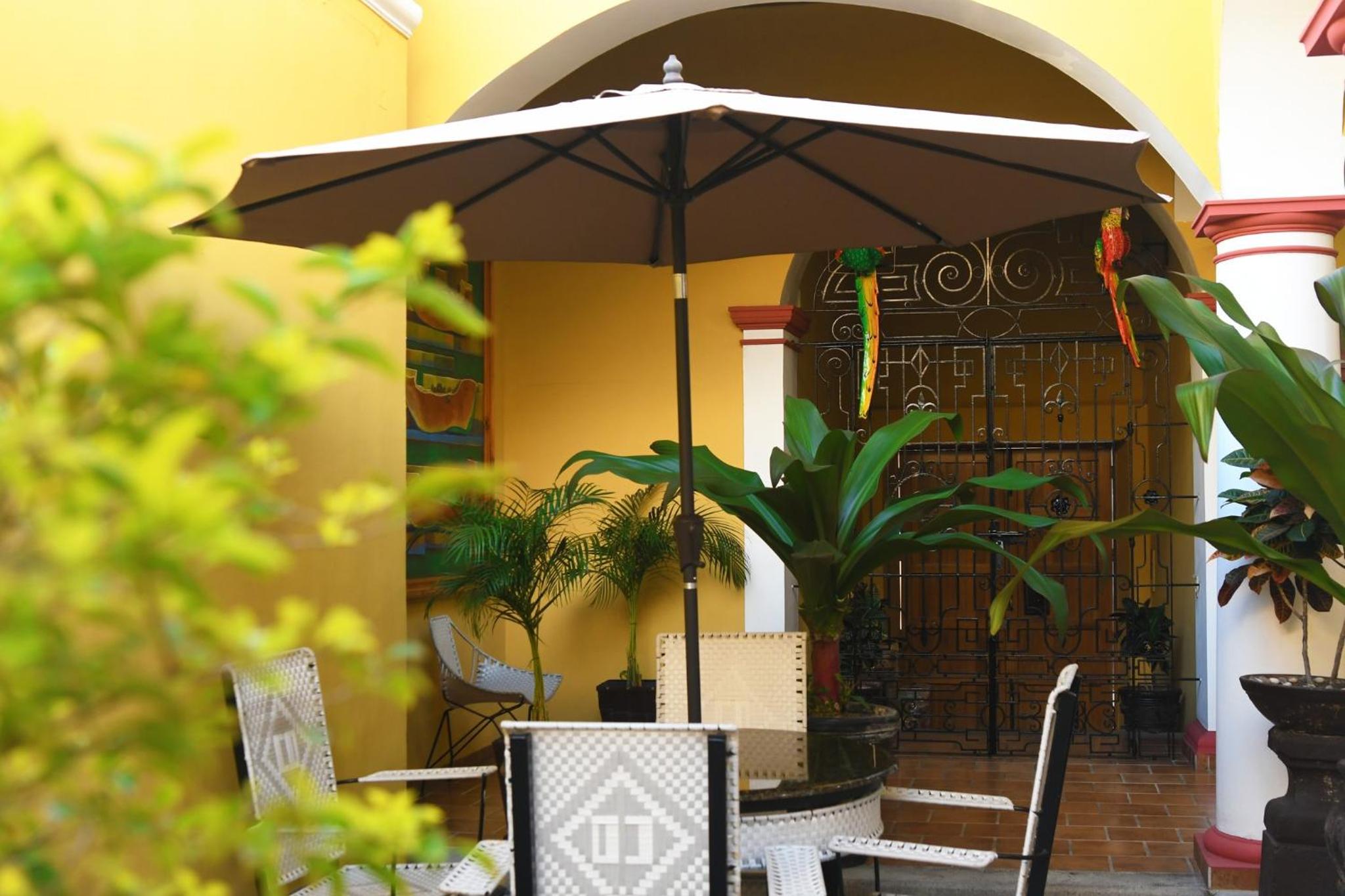 outdoor BBQ area