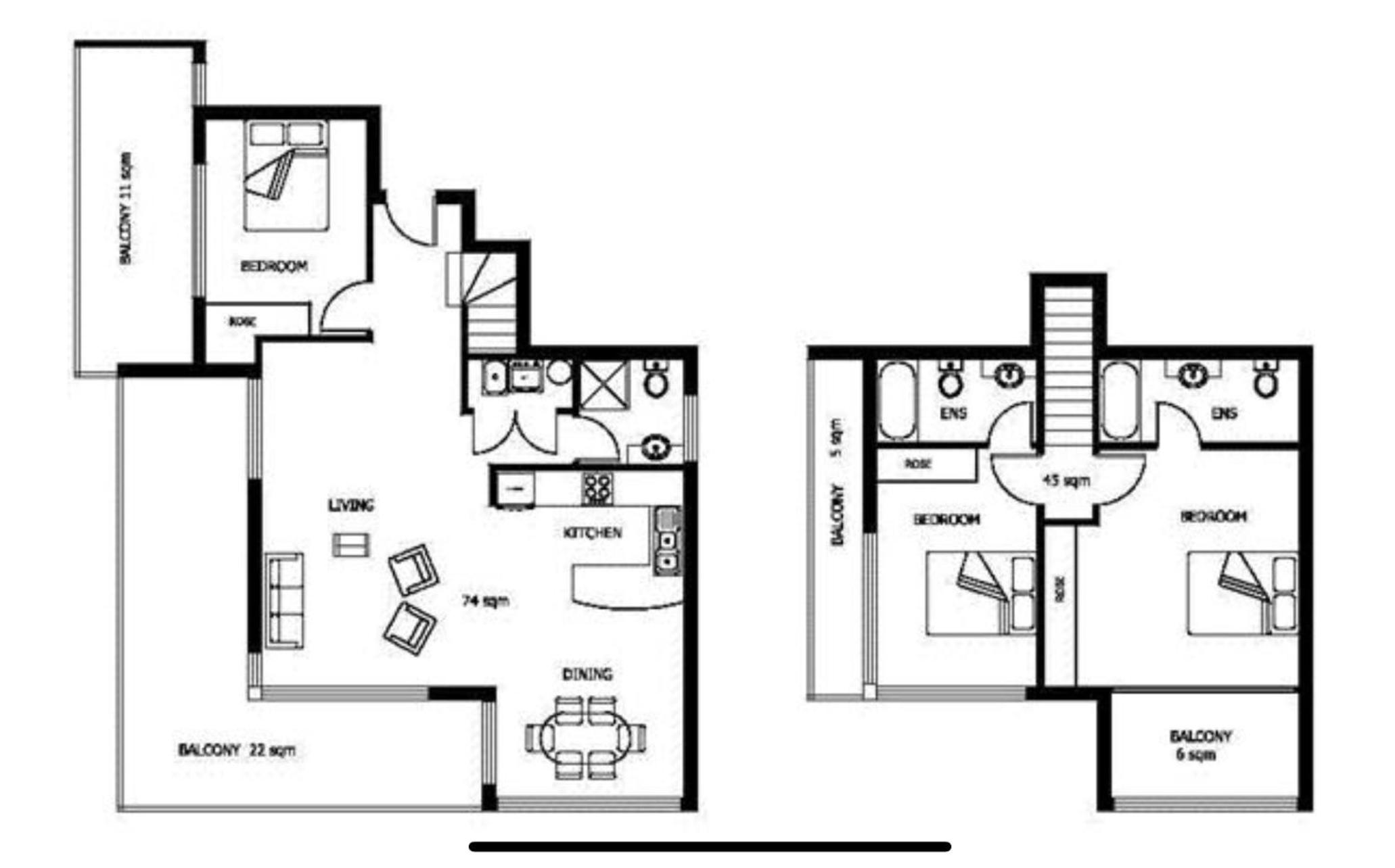 Crows Nest - Executive Penthouse - 3 Bedroom- 5km to City