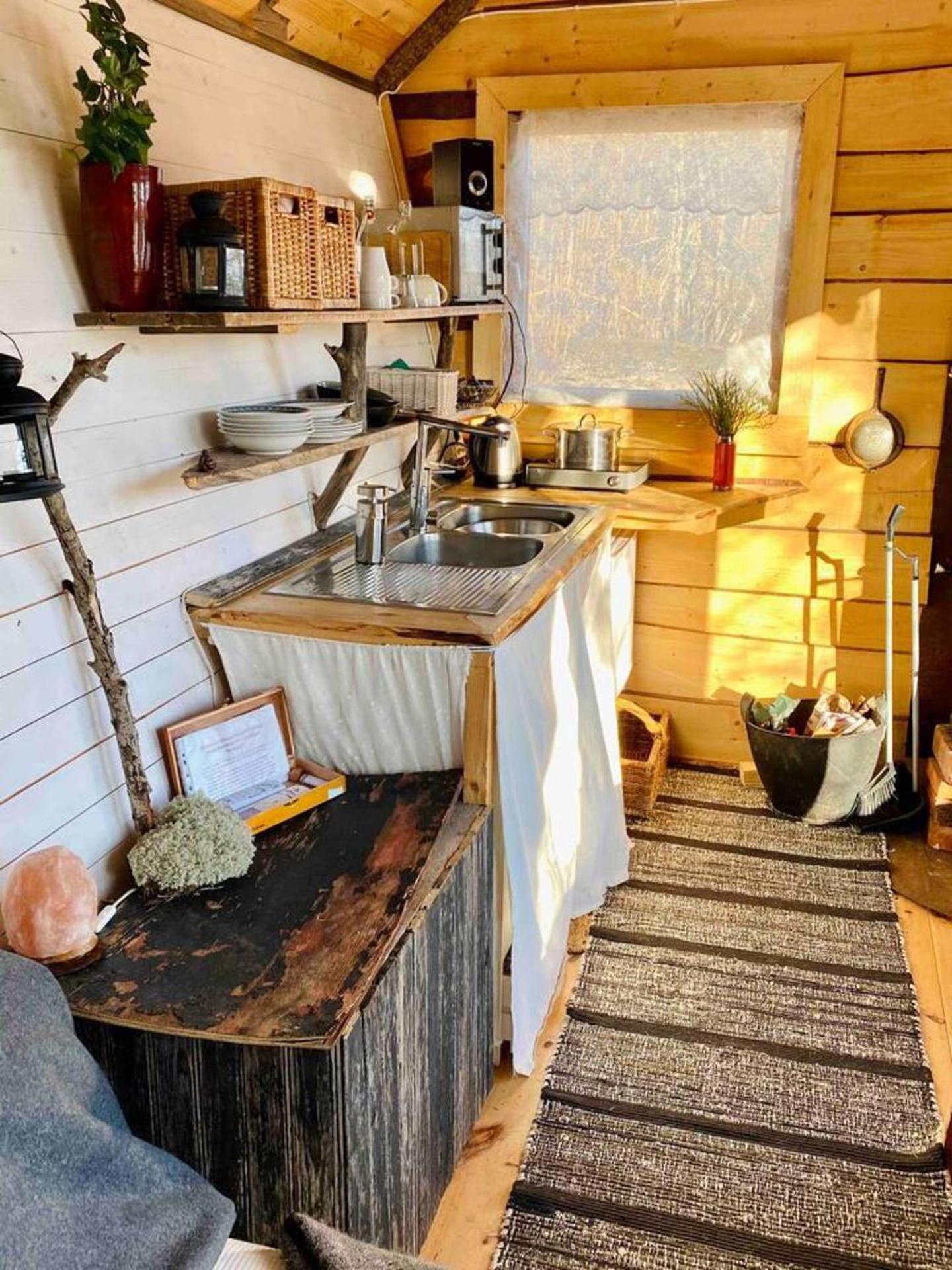 Romantic Cabin right on the lake with fire place view 5