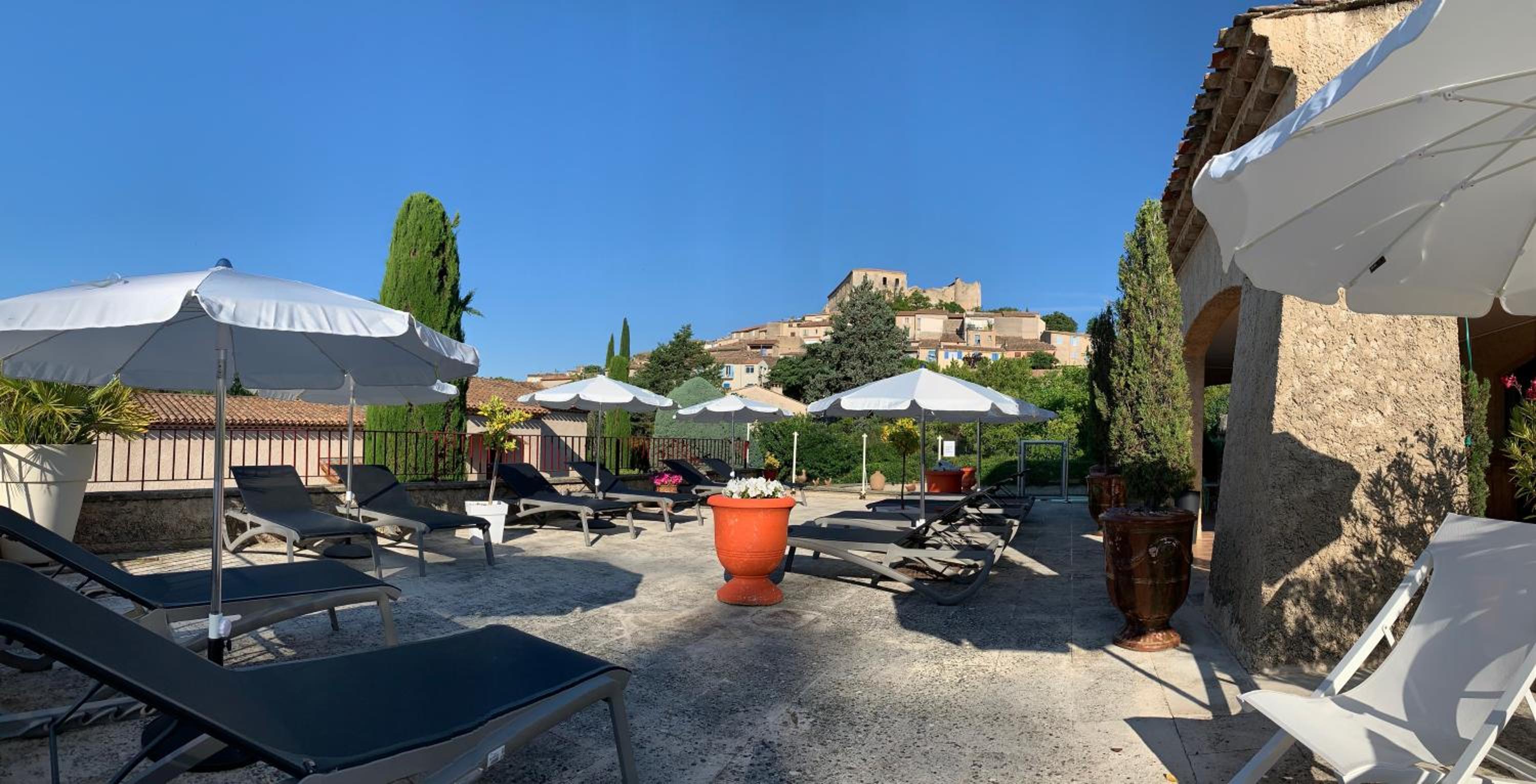 outdoor BBQ area