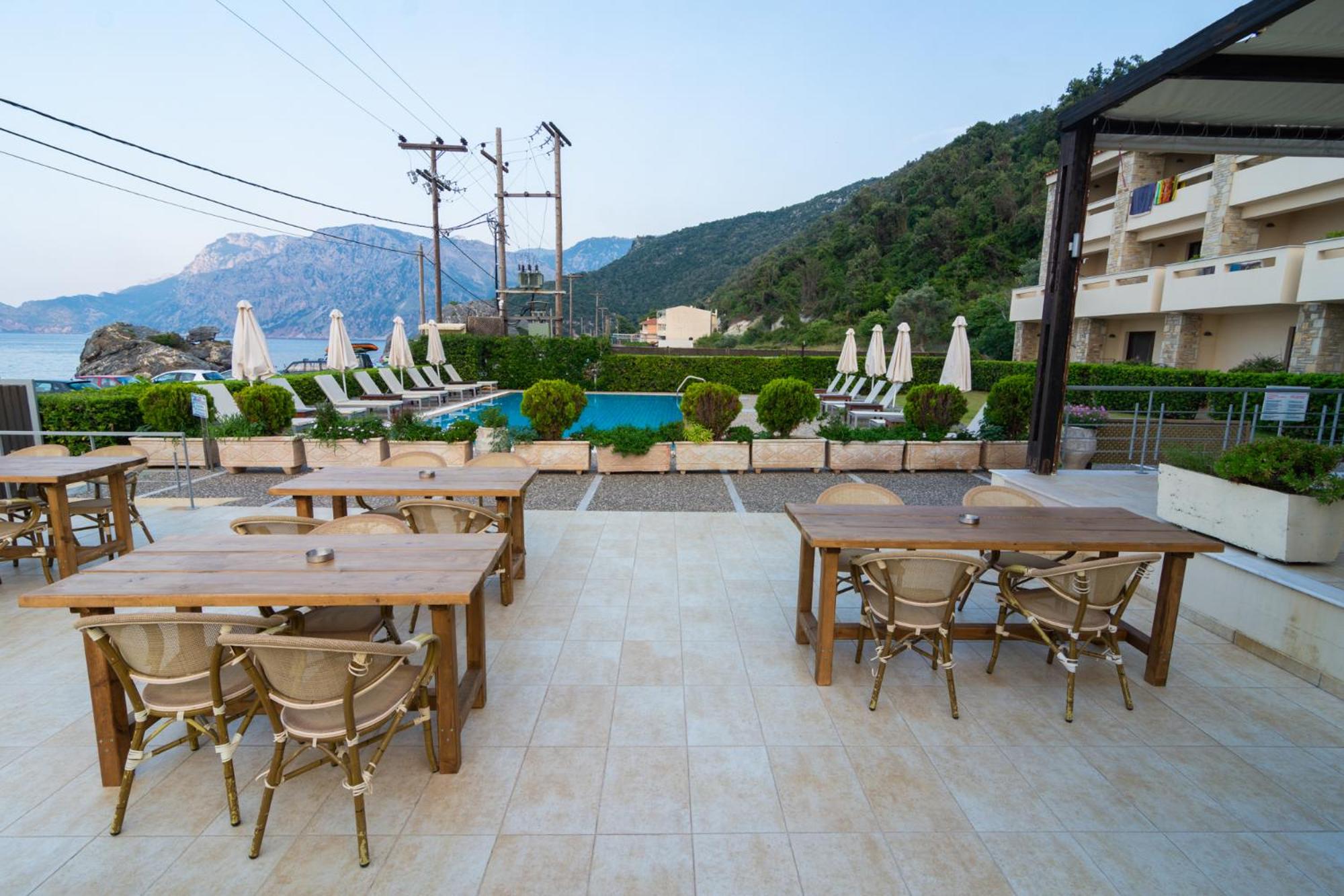 outdoor BBQ area