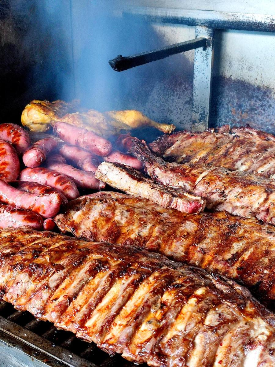 outdoor BBQ area