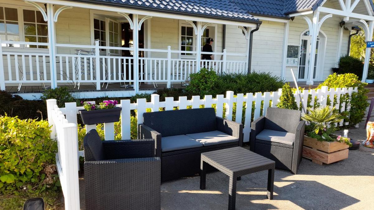 outdoor BBQ area