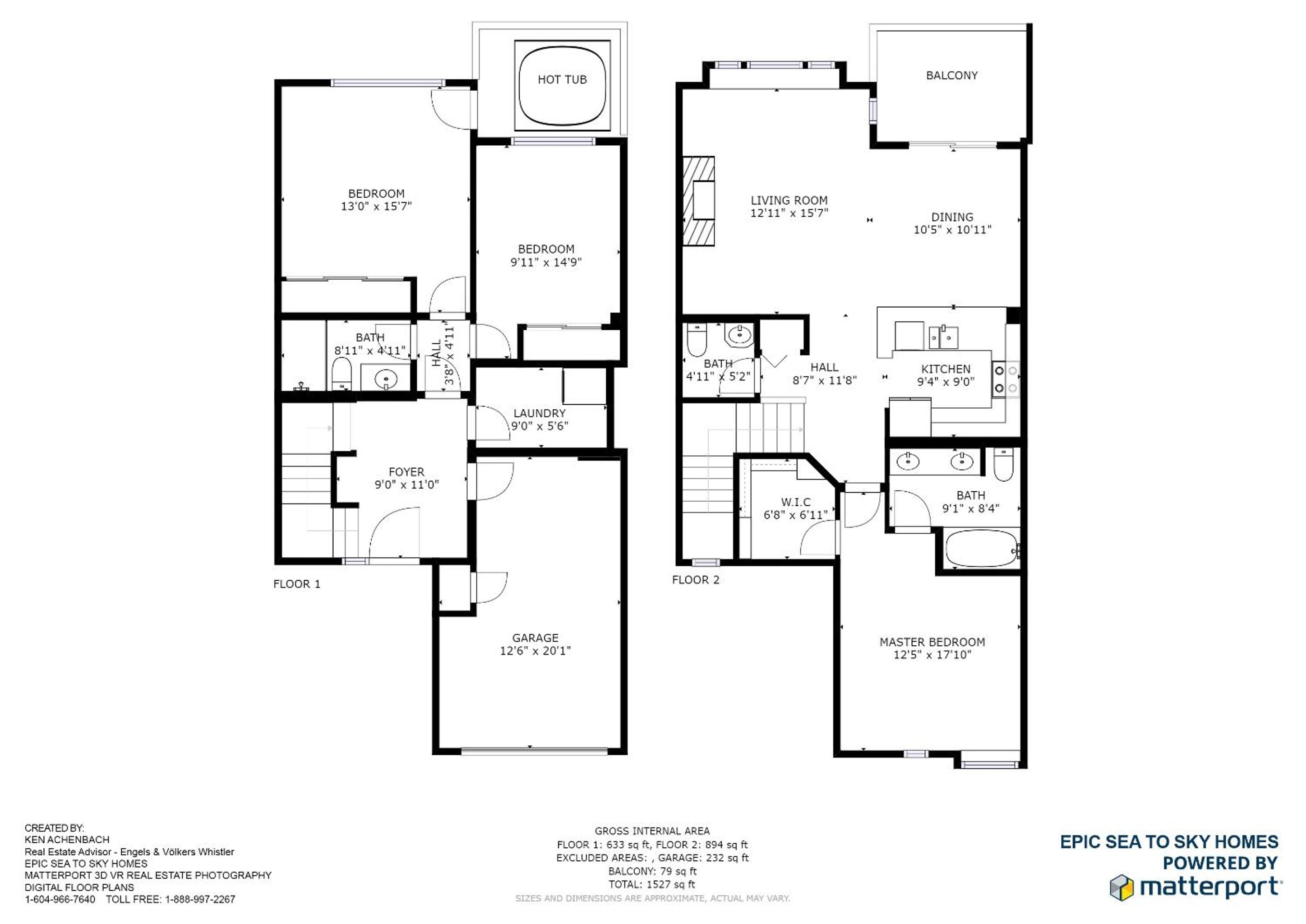 3BR in The Woods, Private Hot Tub, Wood Burning Fireplace, King Ensuite, Private Garage