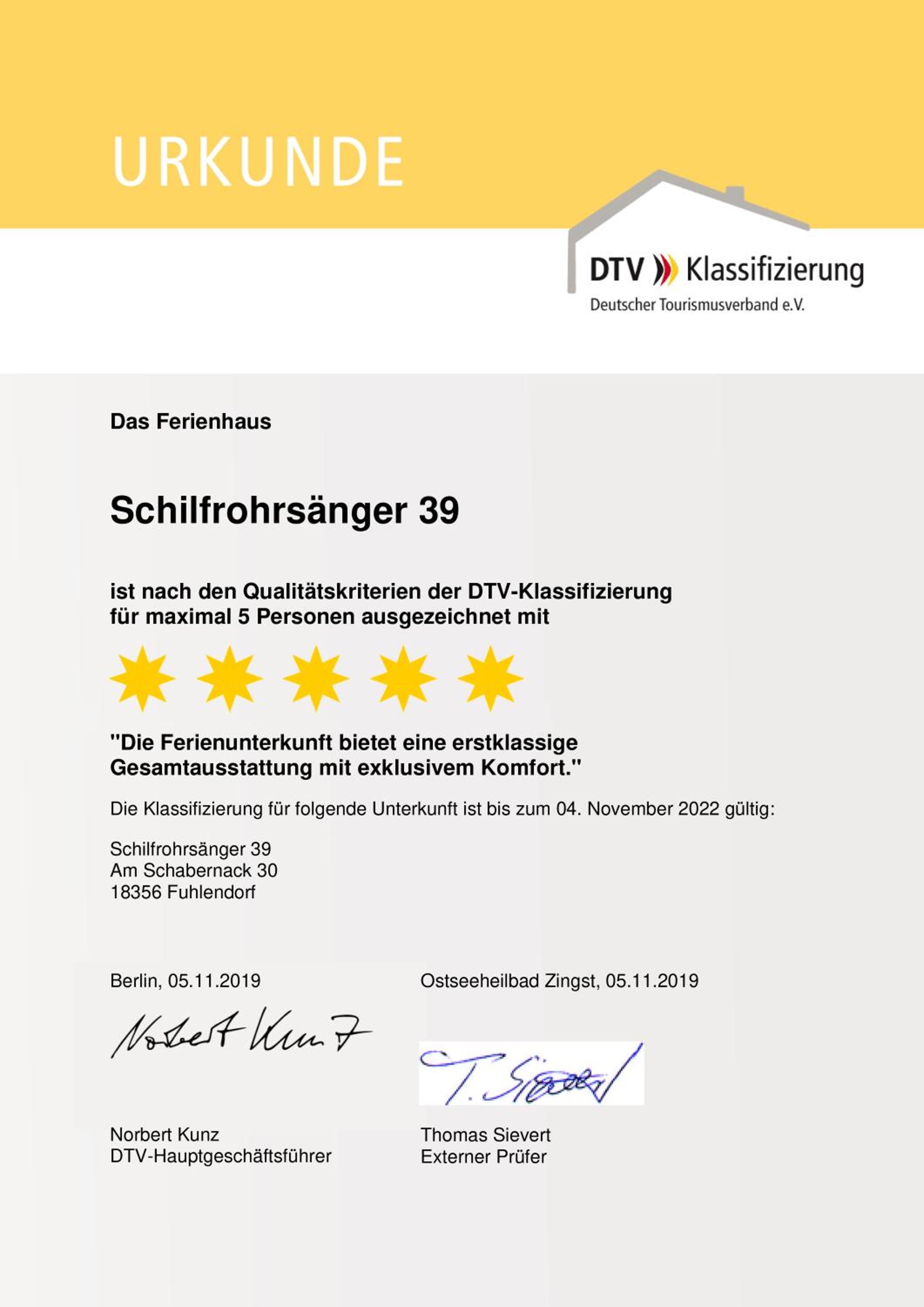 Ferienhaus Schilfrohrsaenger 39