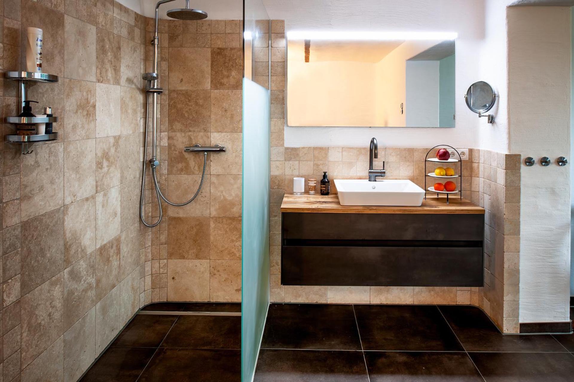 Ferienhaus mit privaten Schwimmteich und Sauna