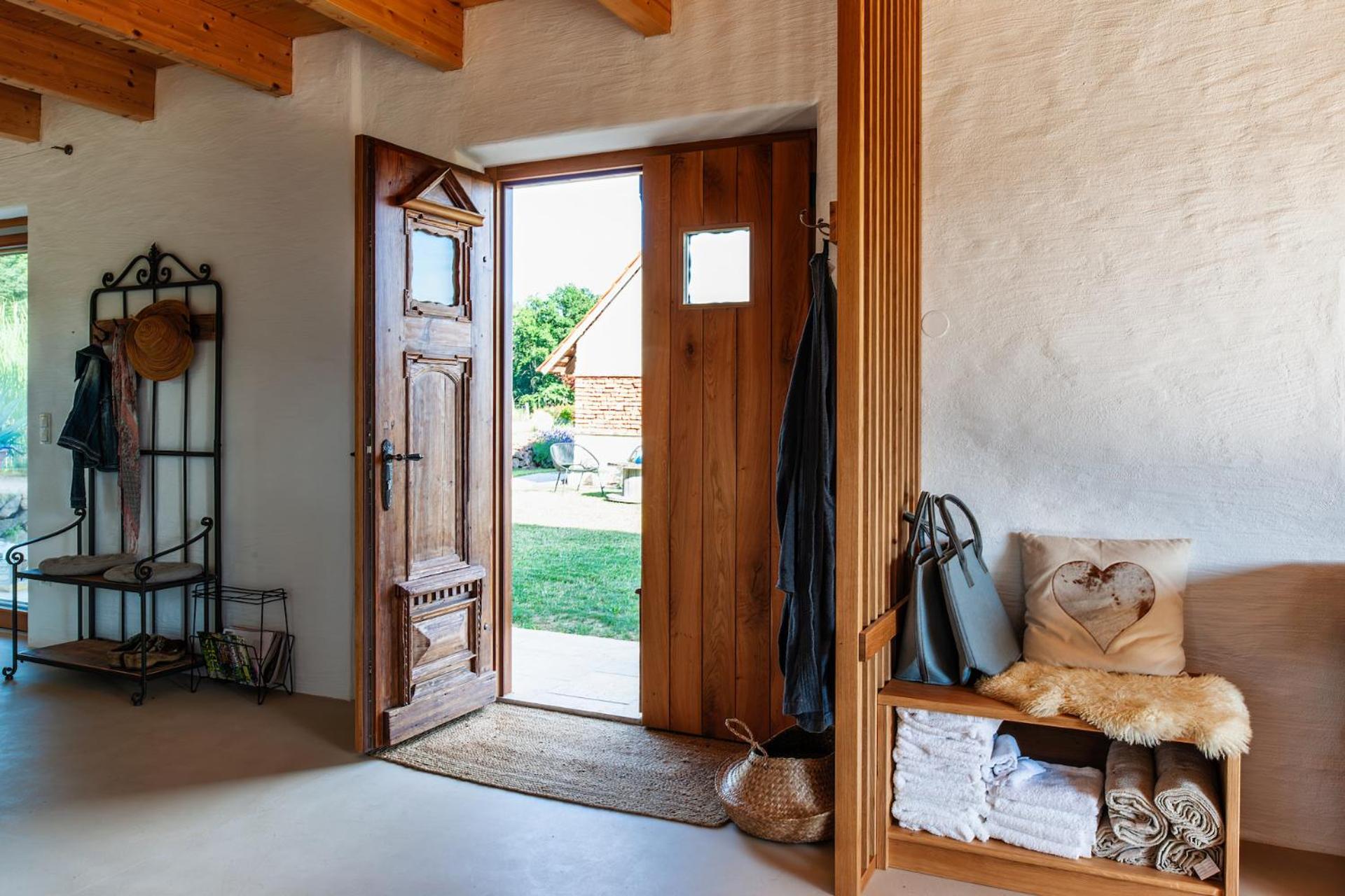Ferienhaus mit privaten Schwimmteich und Sauna