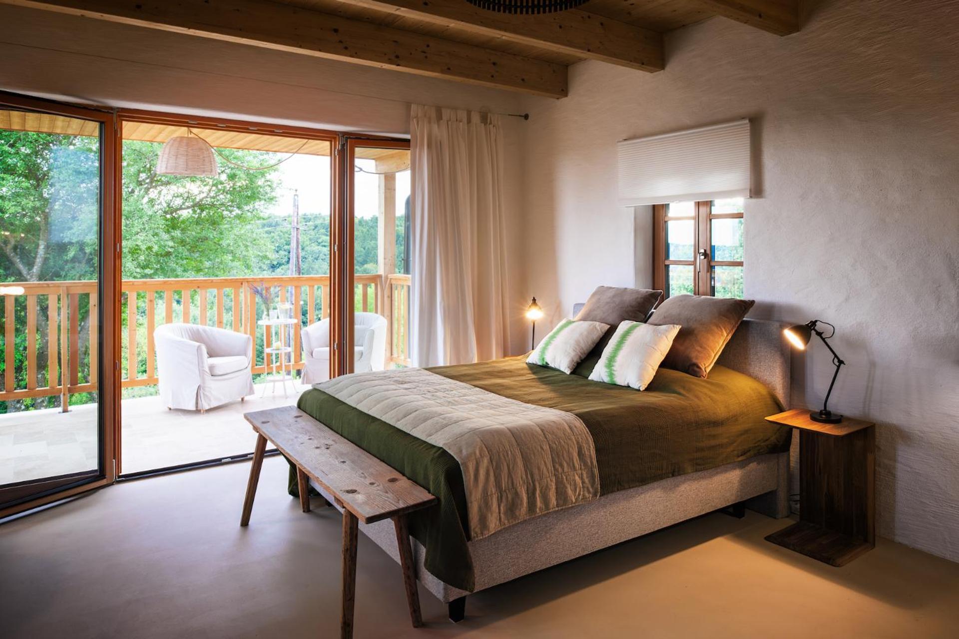 Ferienhaus mit privaten Schwimmteich und Sauna