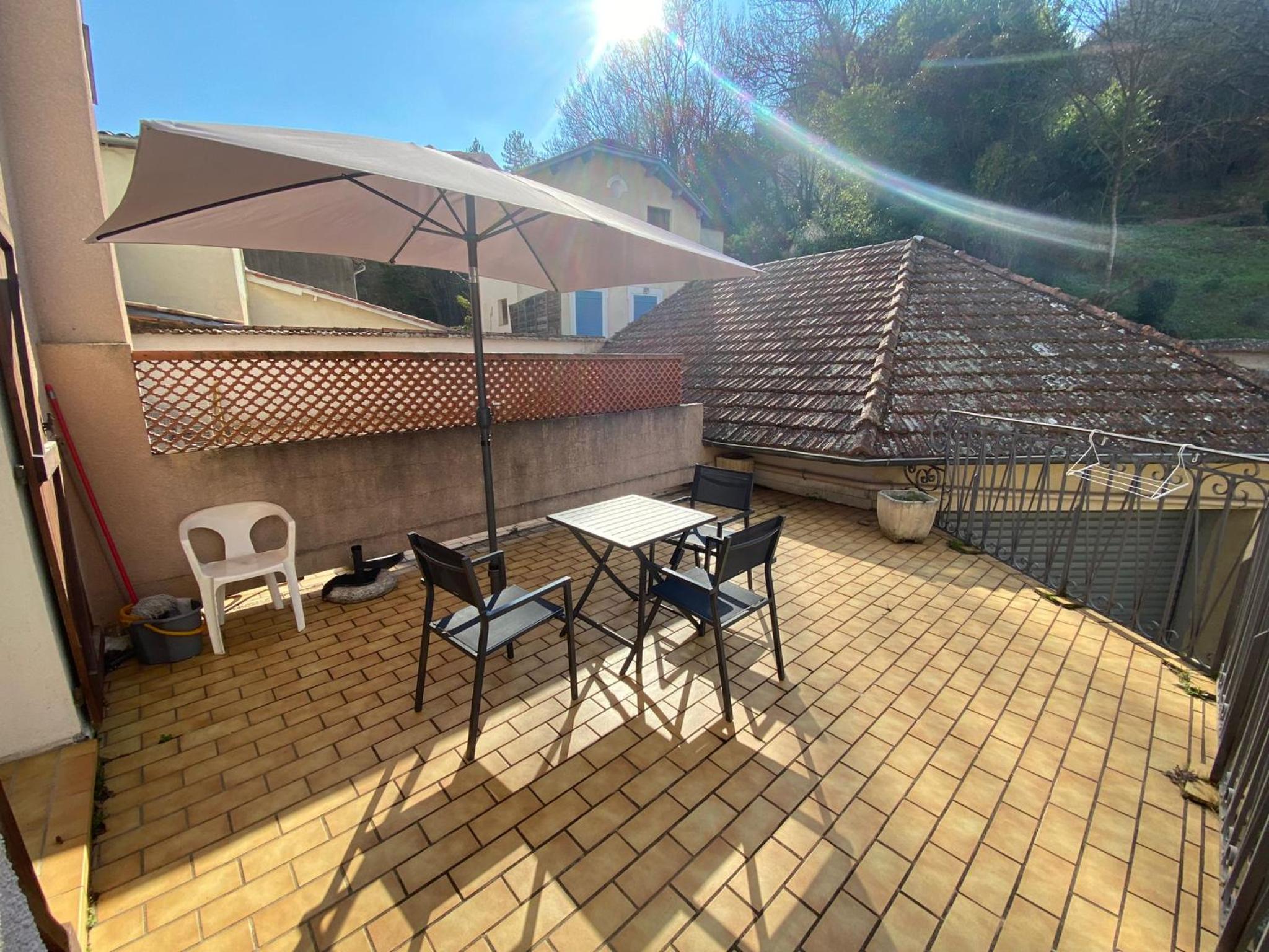 outdoor BBQ area