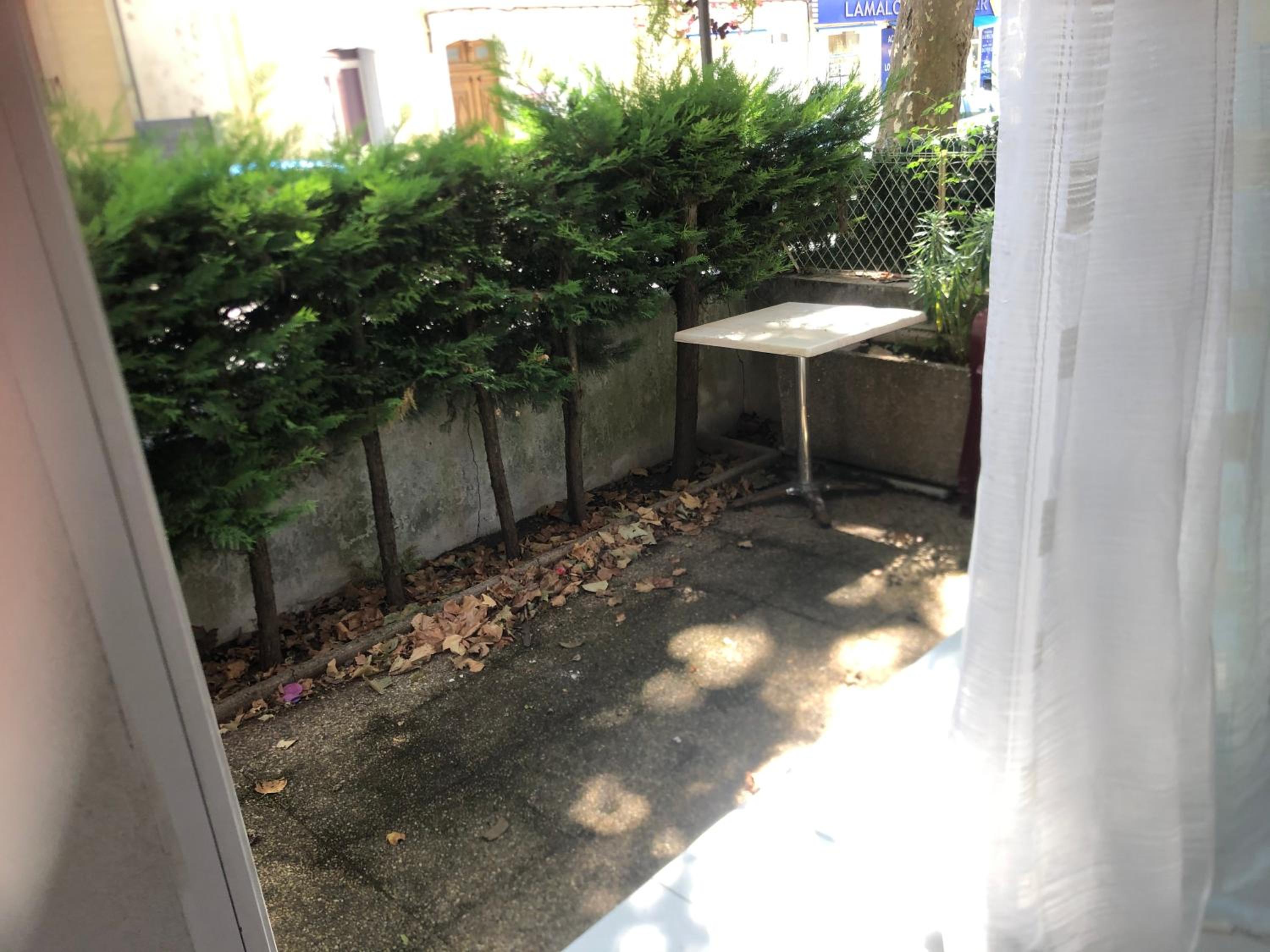 outdoor BBQ area