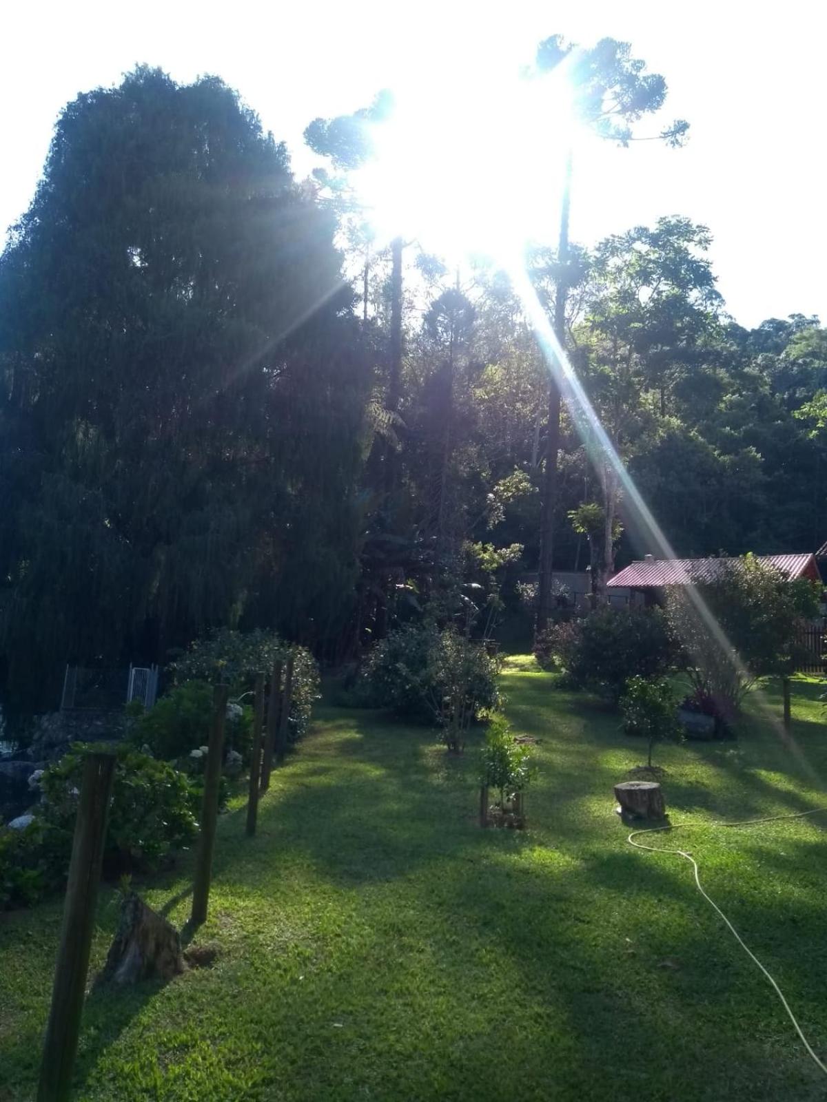 Bangalo a beira do rio em plena natureza