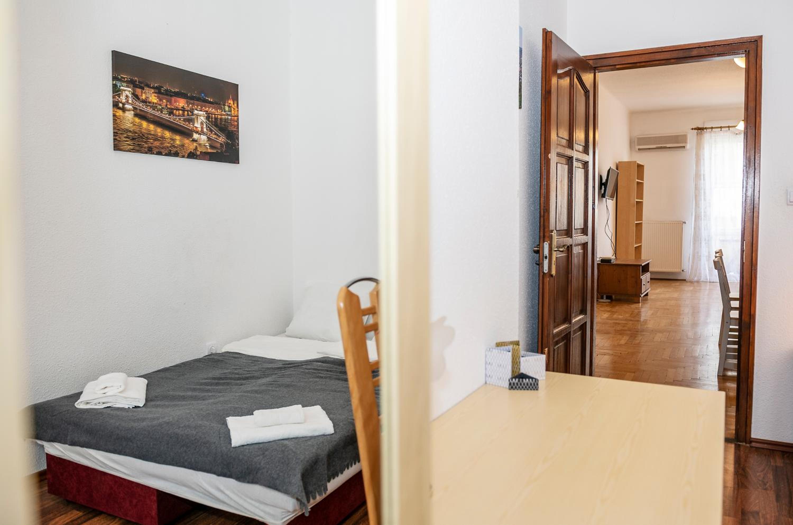 Riverside Balcony Apartment with view to Danube view 2