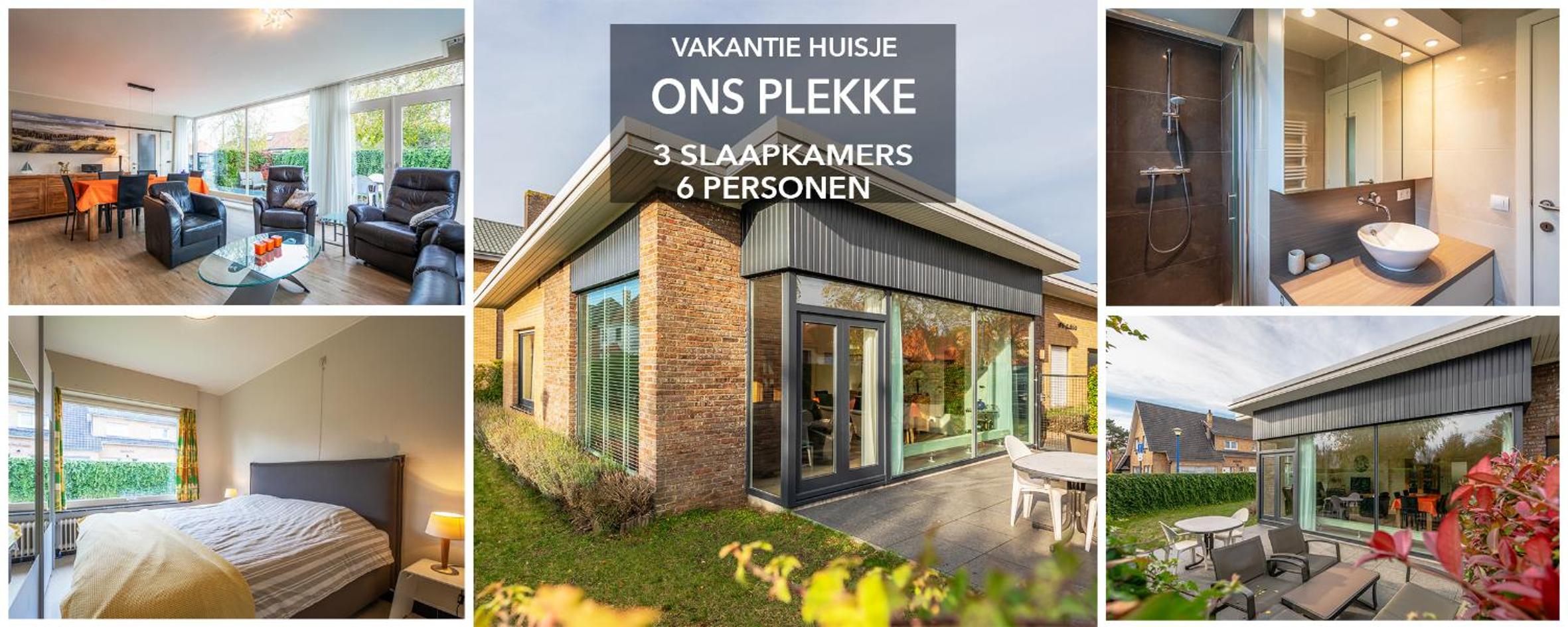 Ons Plekke - holiday home ground floor - 3 bedrooms 6p - garden near the dunes