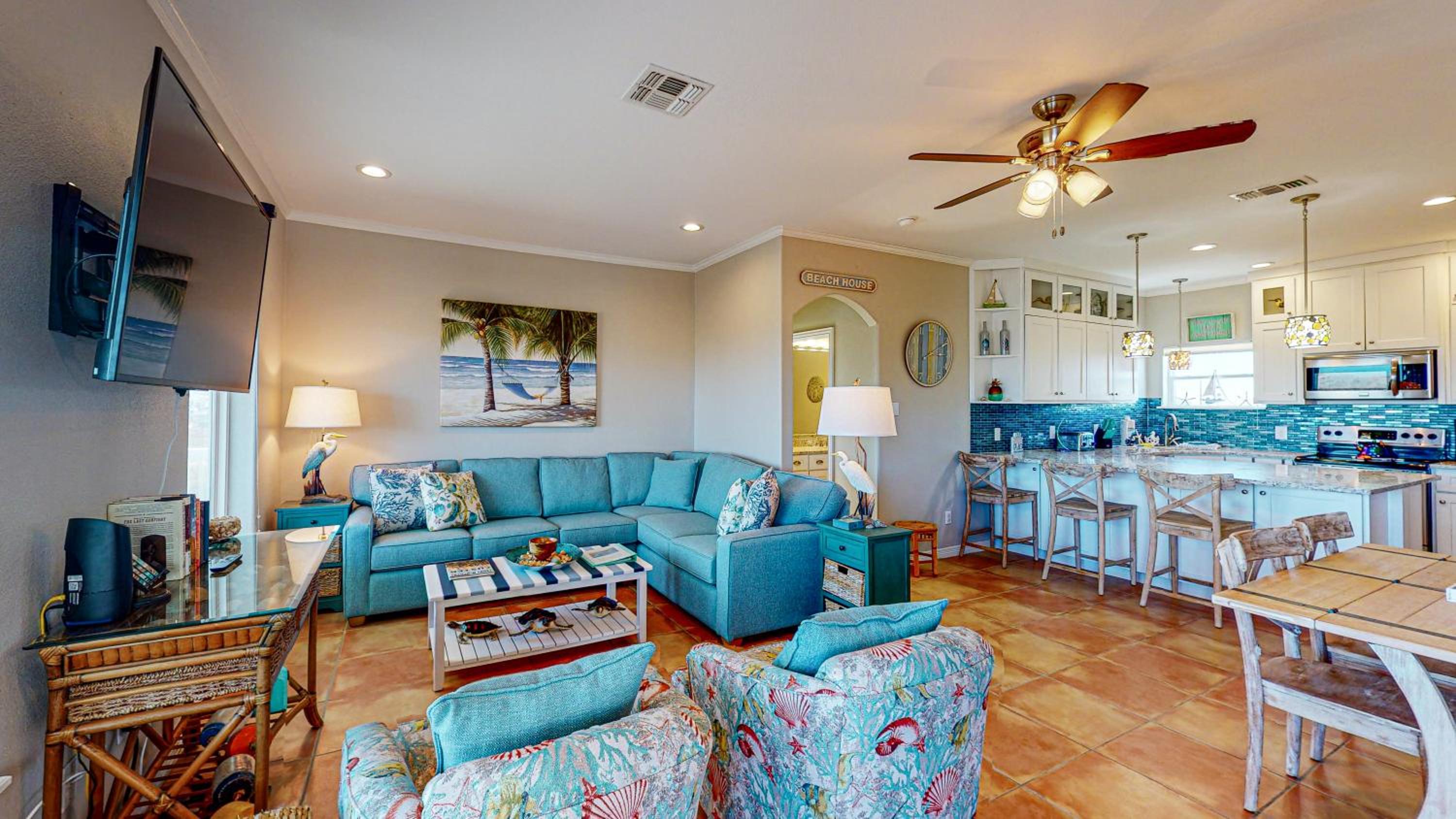 KD664 4BR Home, Full Gulf Views From Third Floor Balcony, property features 1st Floor Game Room view 2