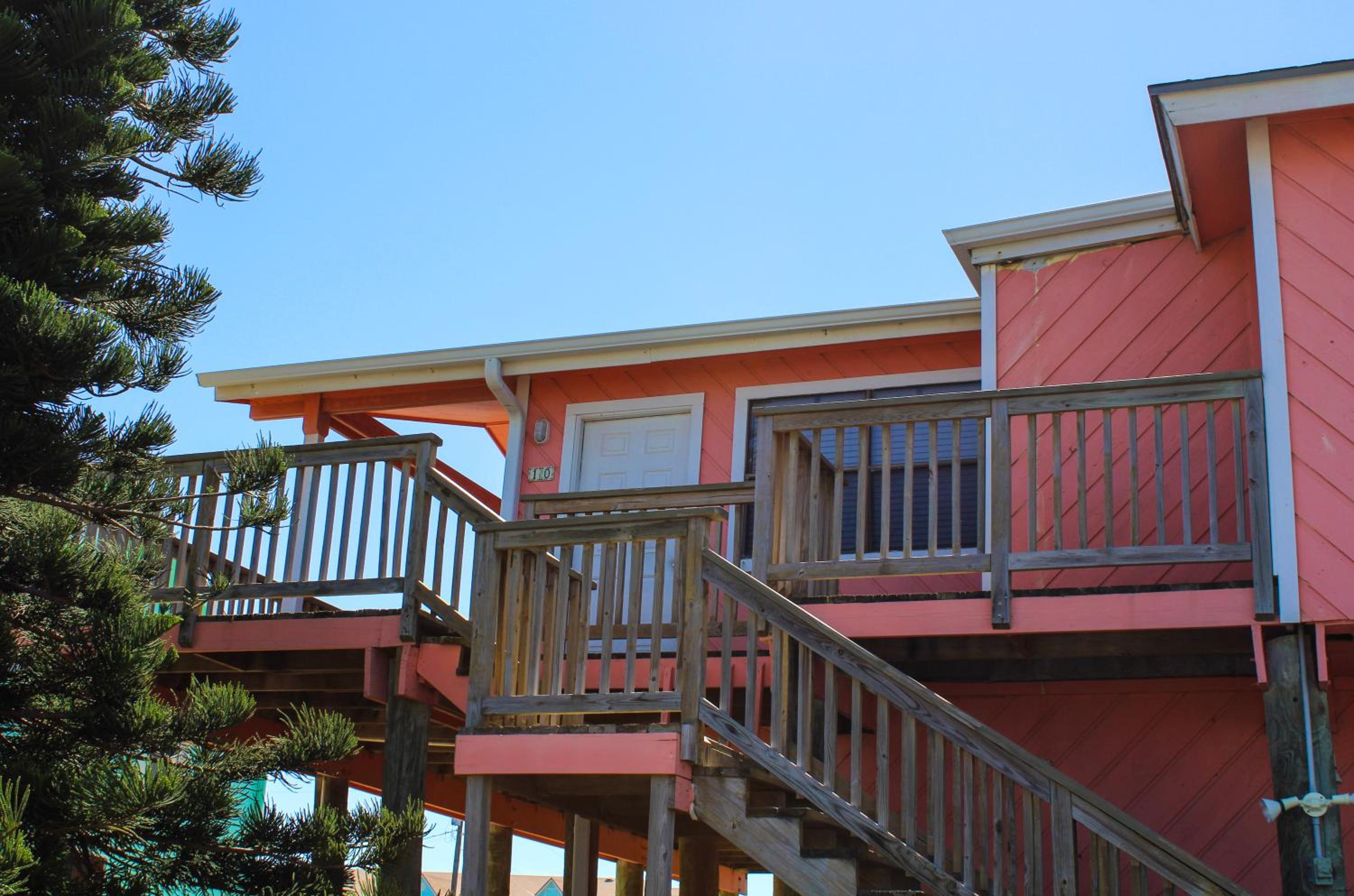 LP10 Beach House on Stilts, Ocean View from Back Porch, Boardwalk, Outdoor Shower view 2