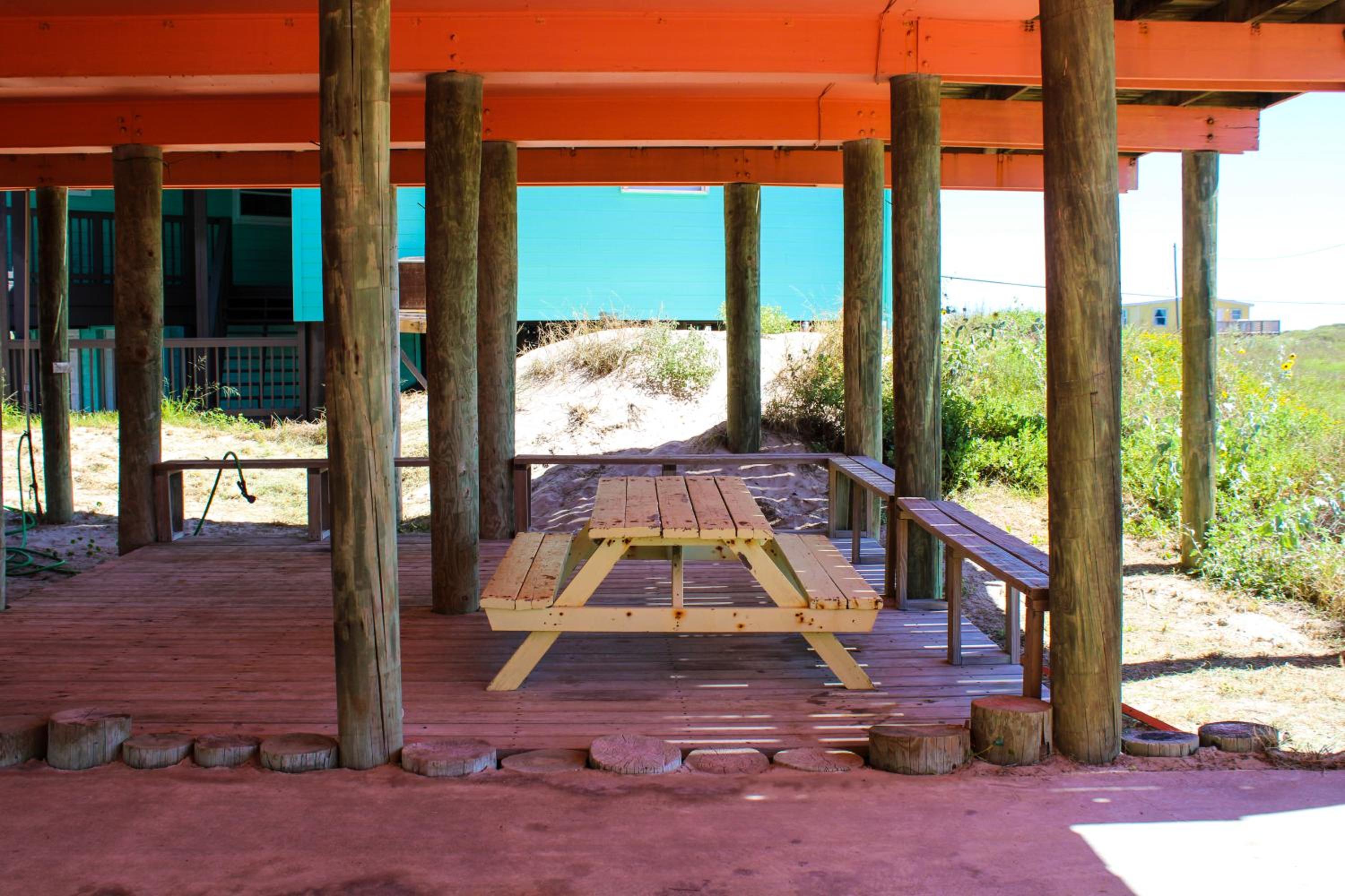 LP10 Beach House on Stilts, Ocean View from Back Porch, Boardwalk, Outdoor Shower view 3