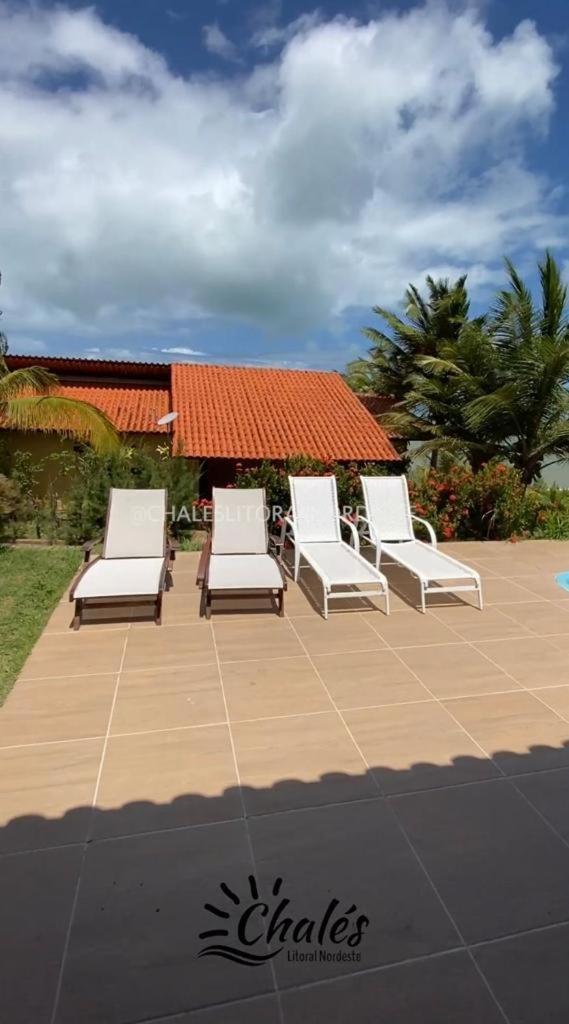 Chalé com piscina privada vista mar-Zumbi-RN
