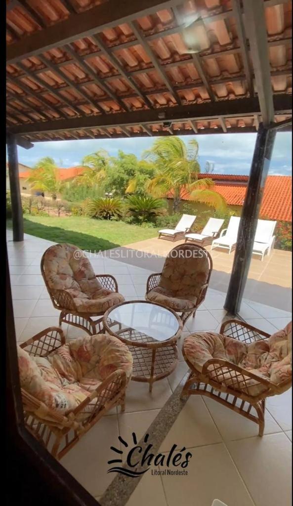 Chalé com piscina privada vista mar-Zumbi-RN