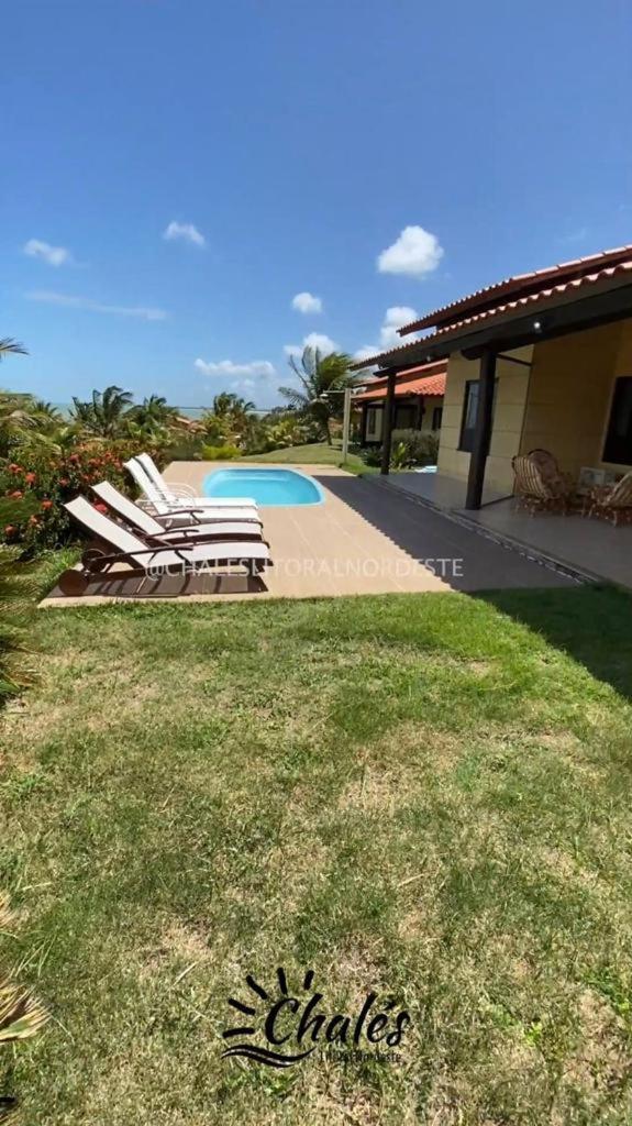 Chalé com piscina privada vista mar-Zumbi-RN