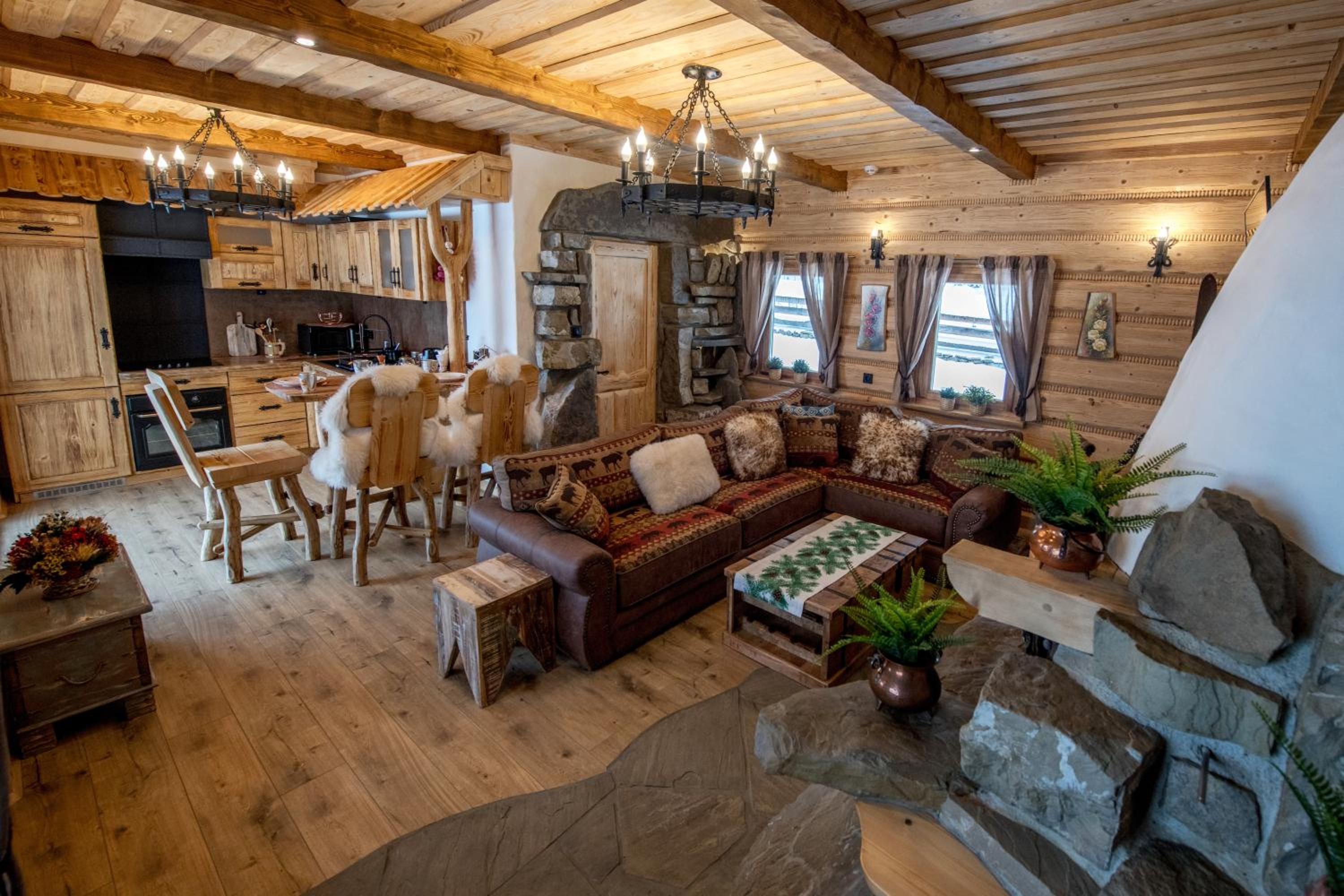 Osada Jaworzyny Domek Kolędówka z jaskinią SPA view 2