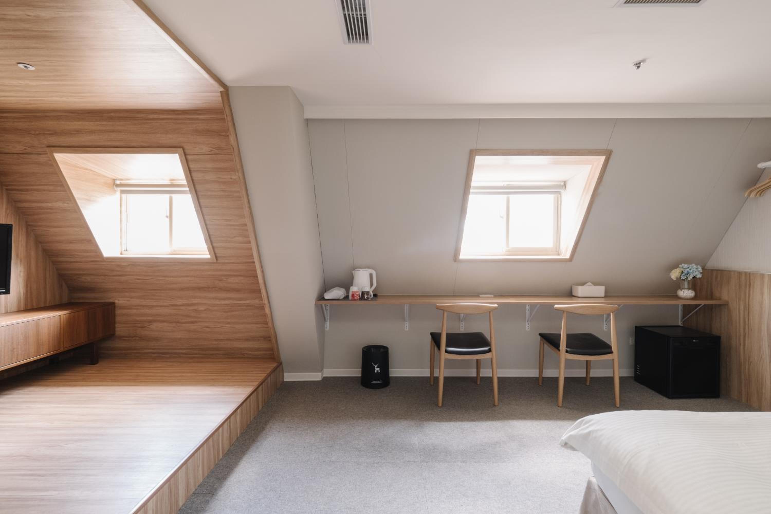 Hotel attic