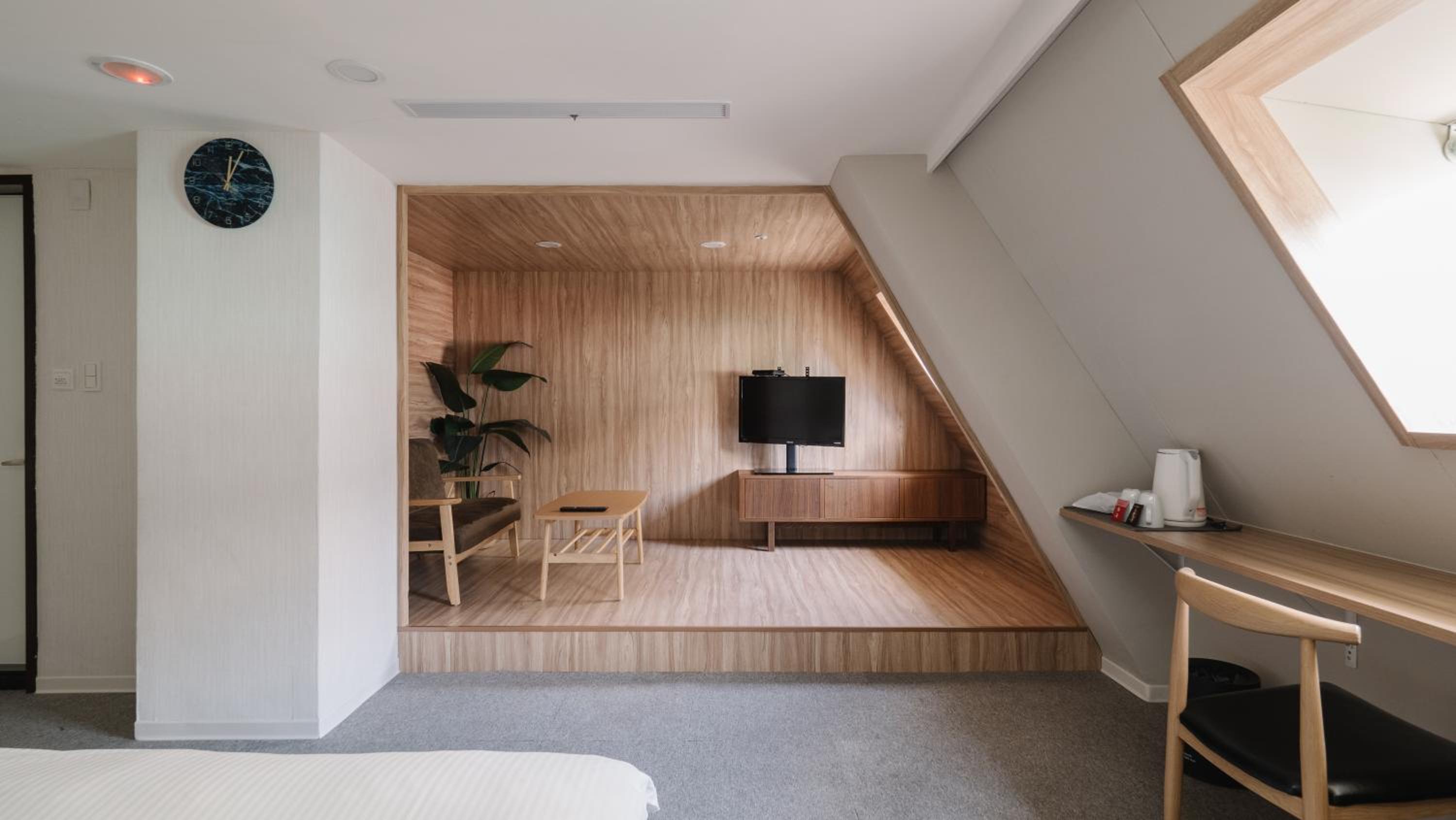 Hotel attic