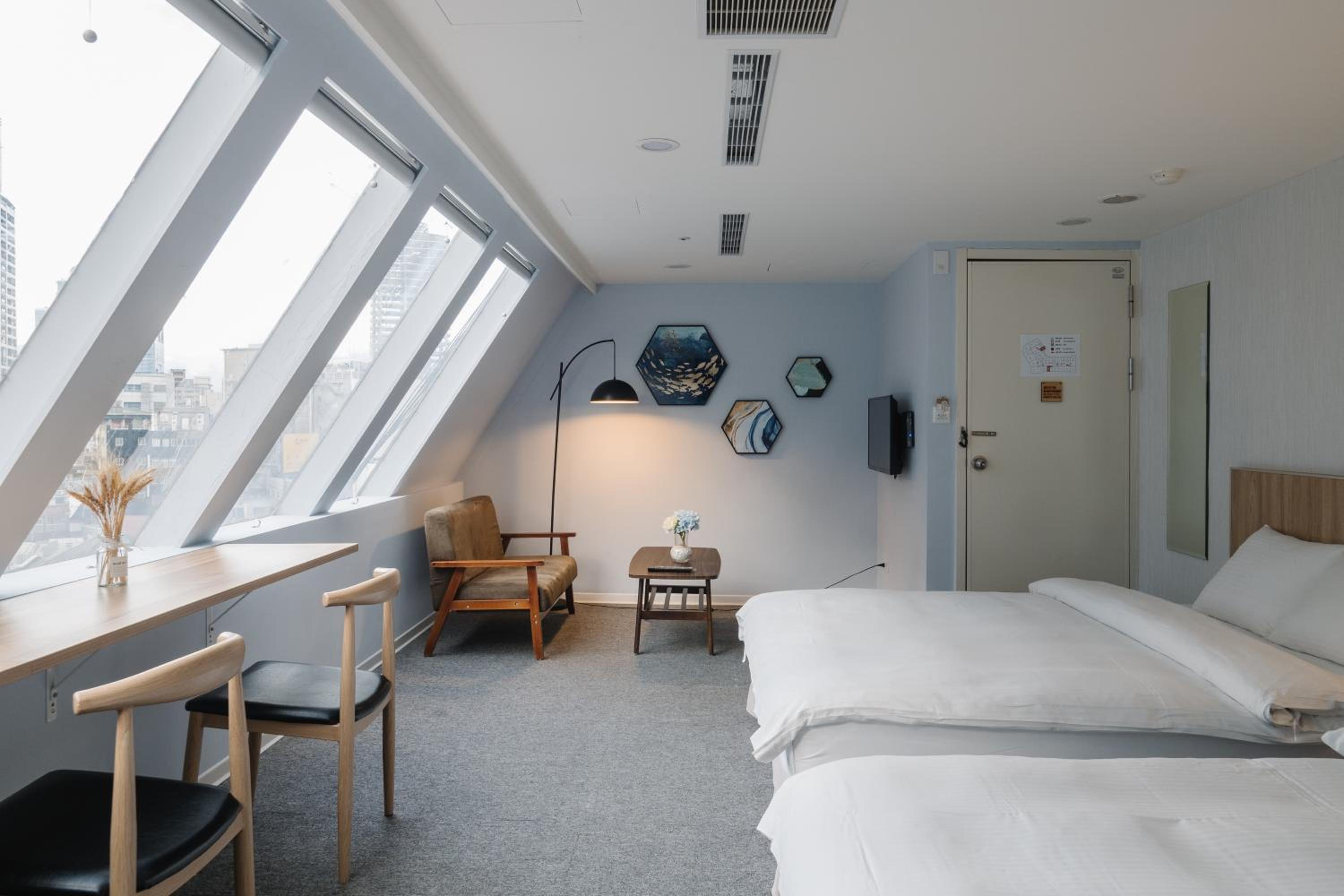 Hotel attic
