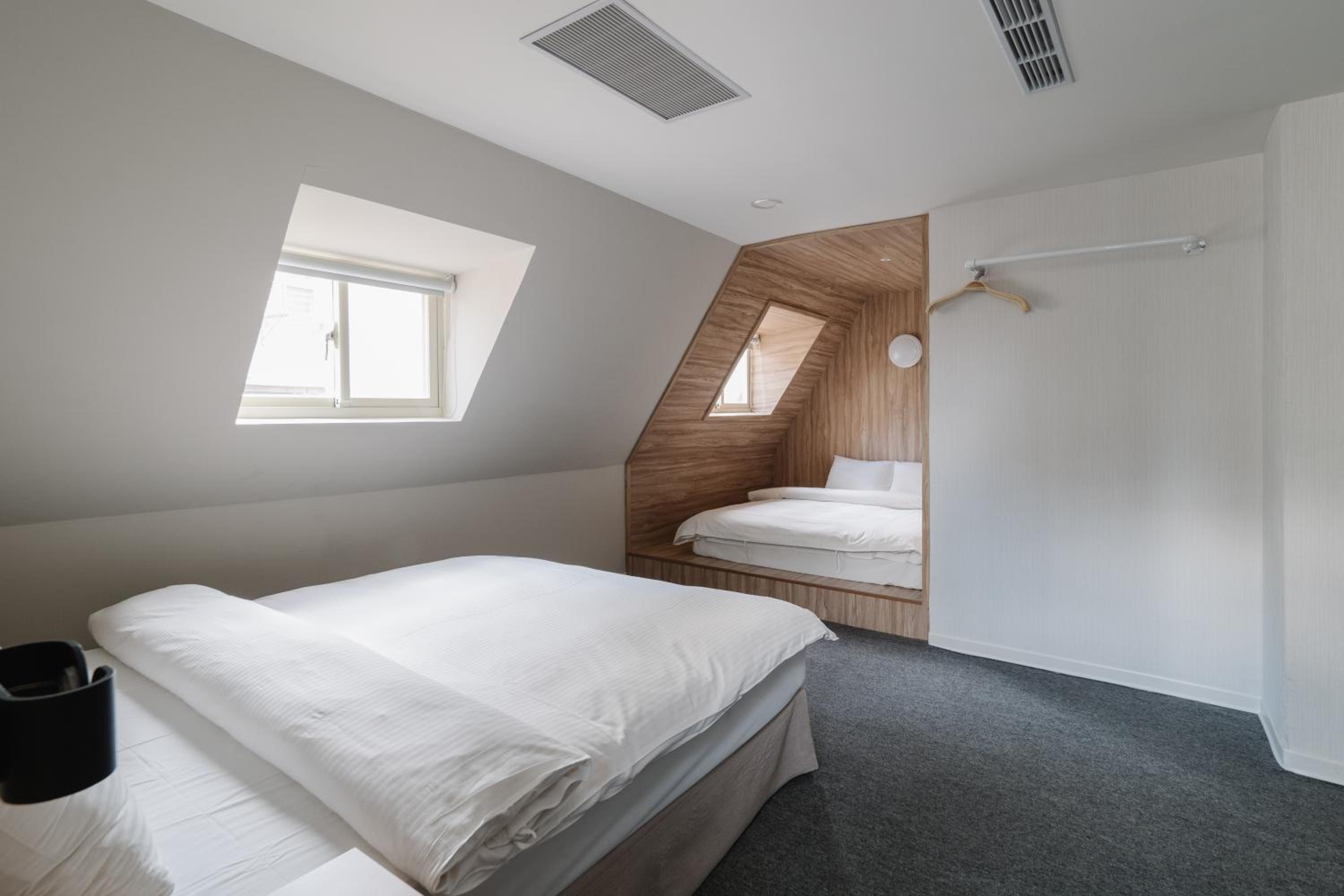 Hotel attic