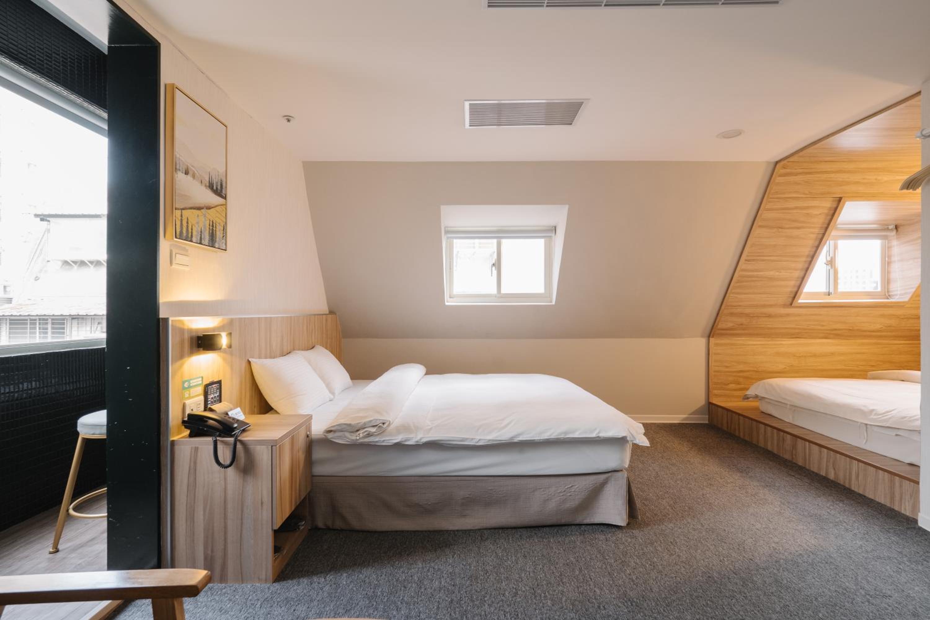 Hotel attic