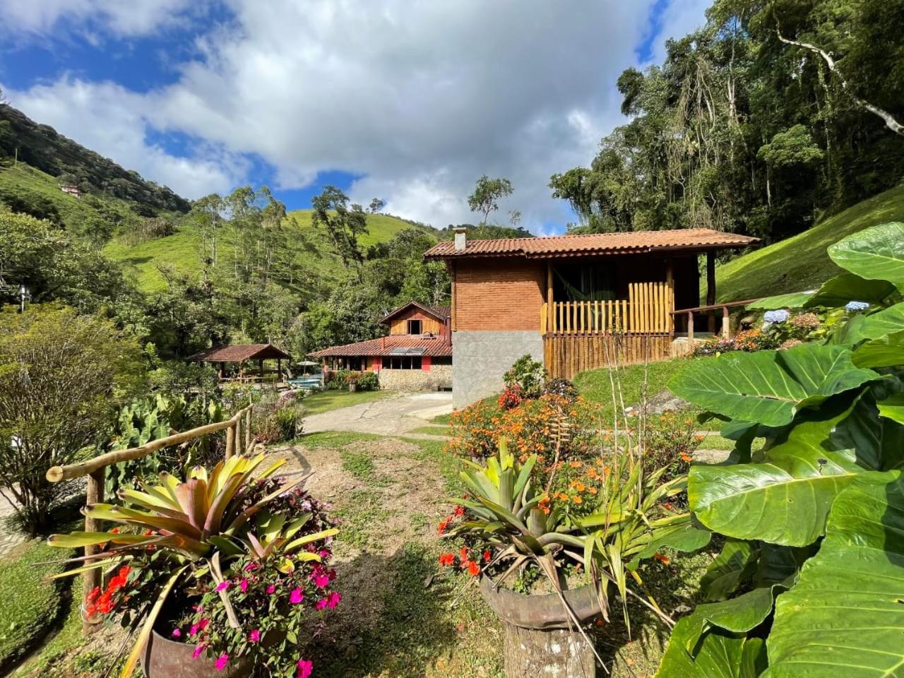 Chalé rústico truta dá floresta 3