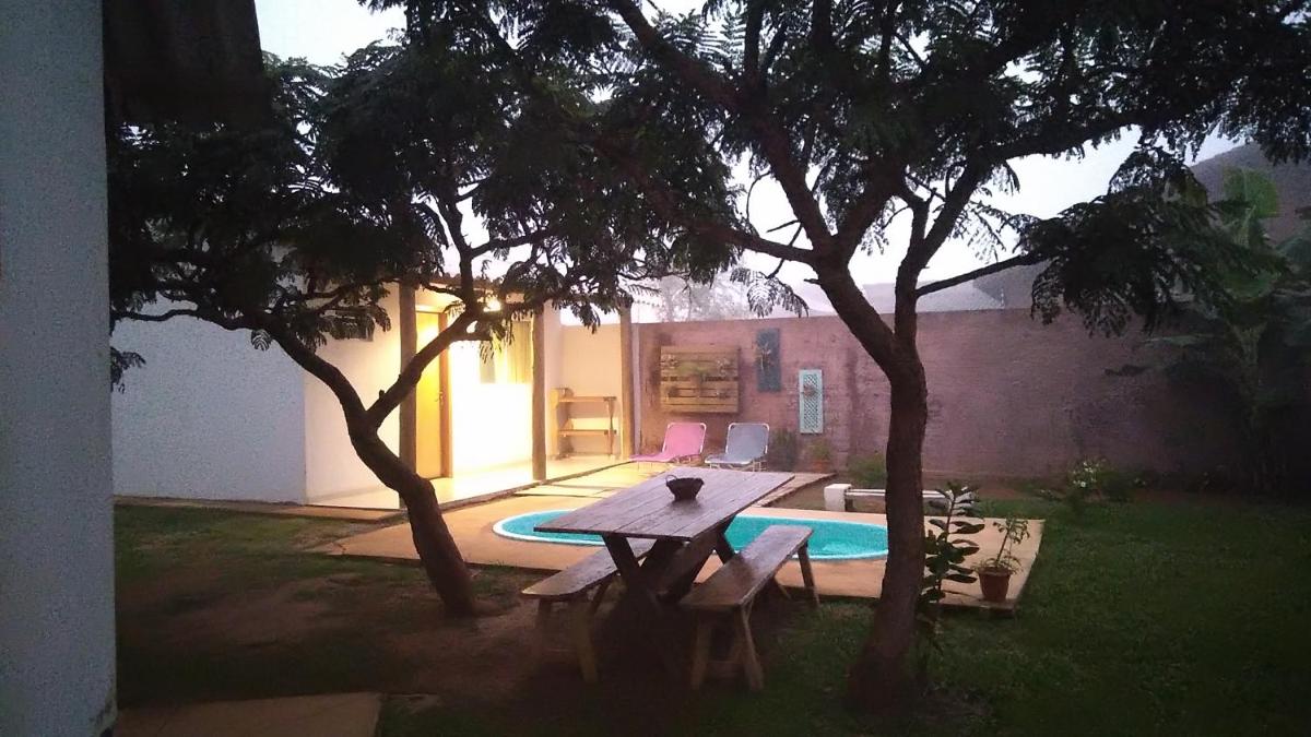 outdoor BBQ area