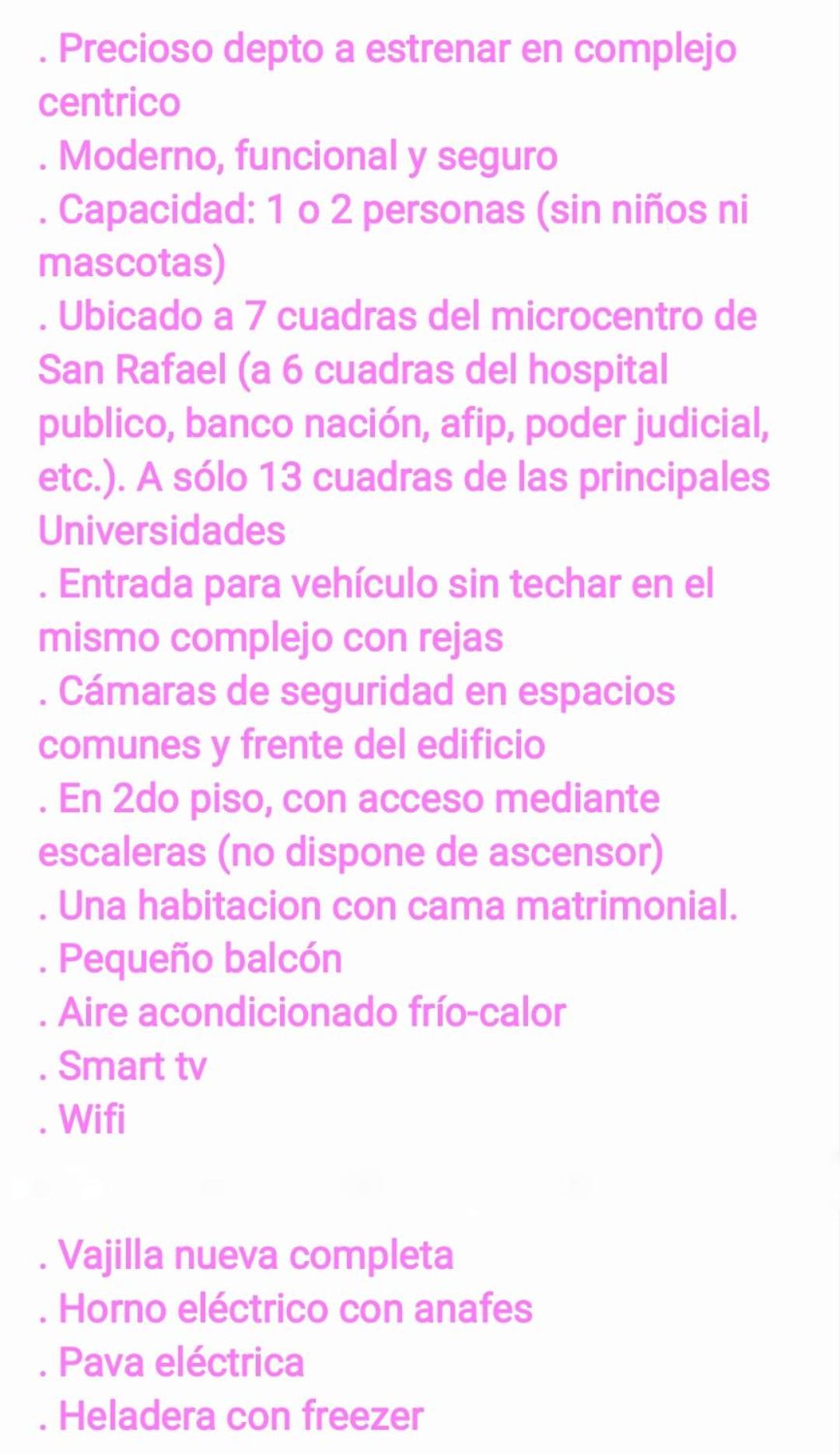 Precioso depto céntrico en San Rafael, Mendoza