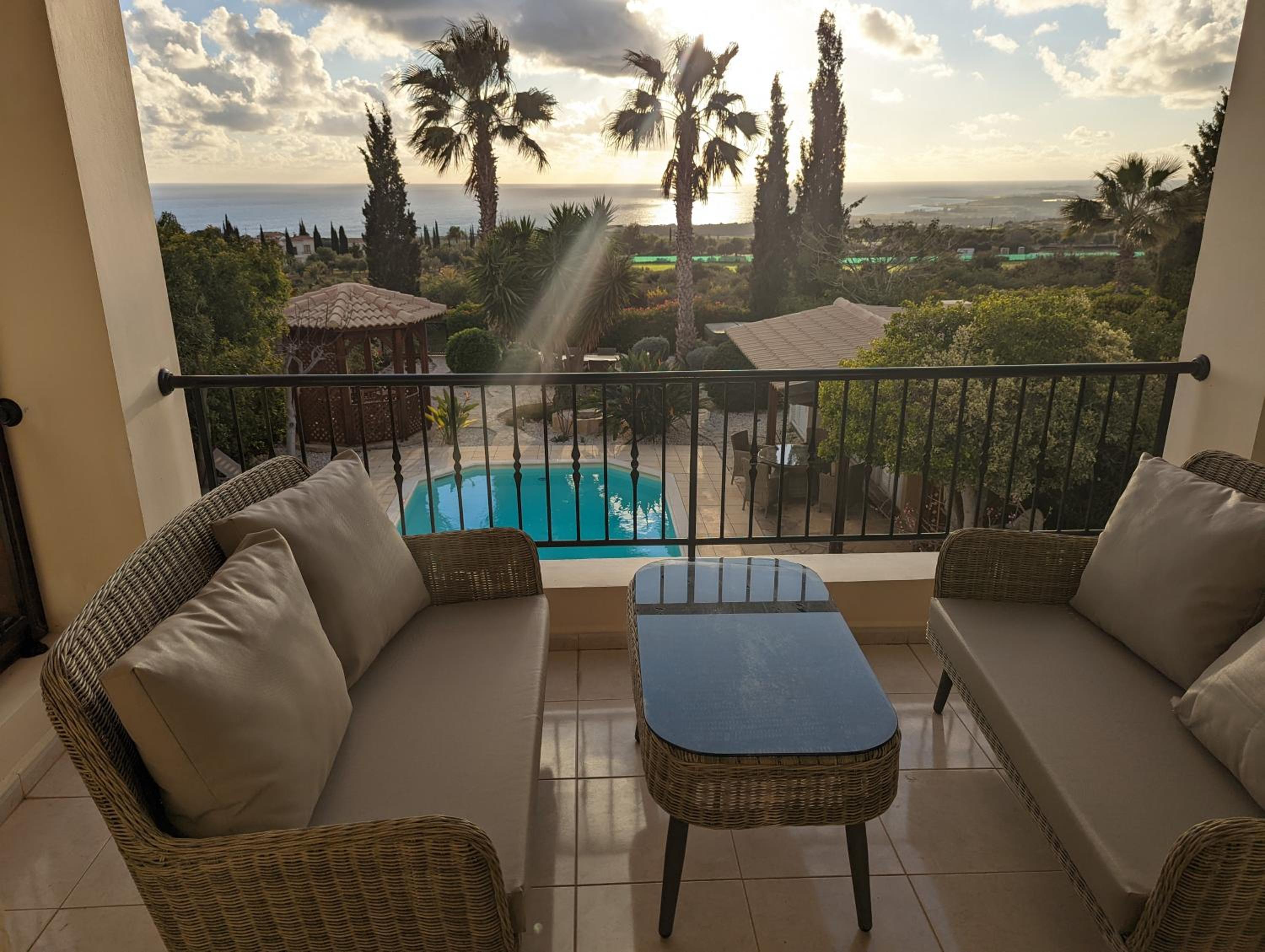 Villa Pontus - stunning views & privacy in beautiful garden with pool & hot tub view 3