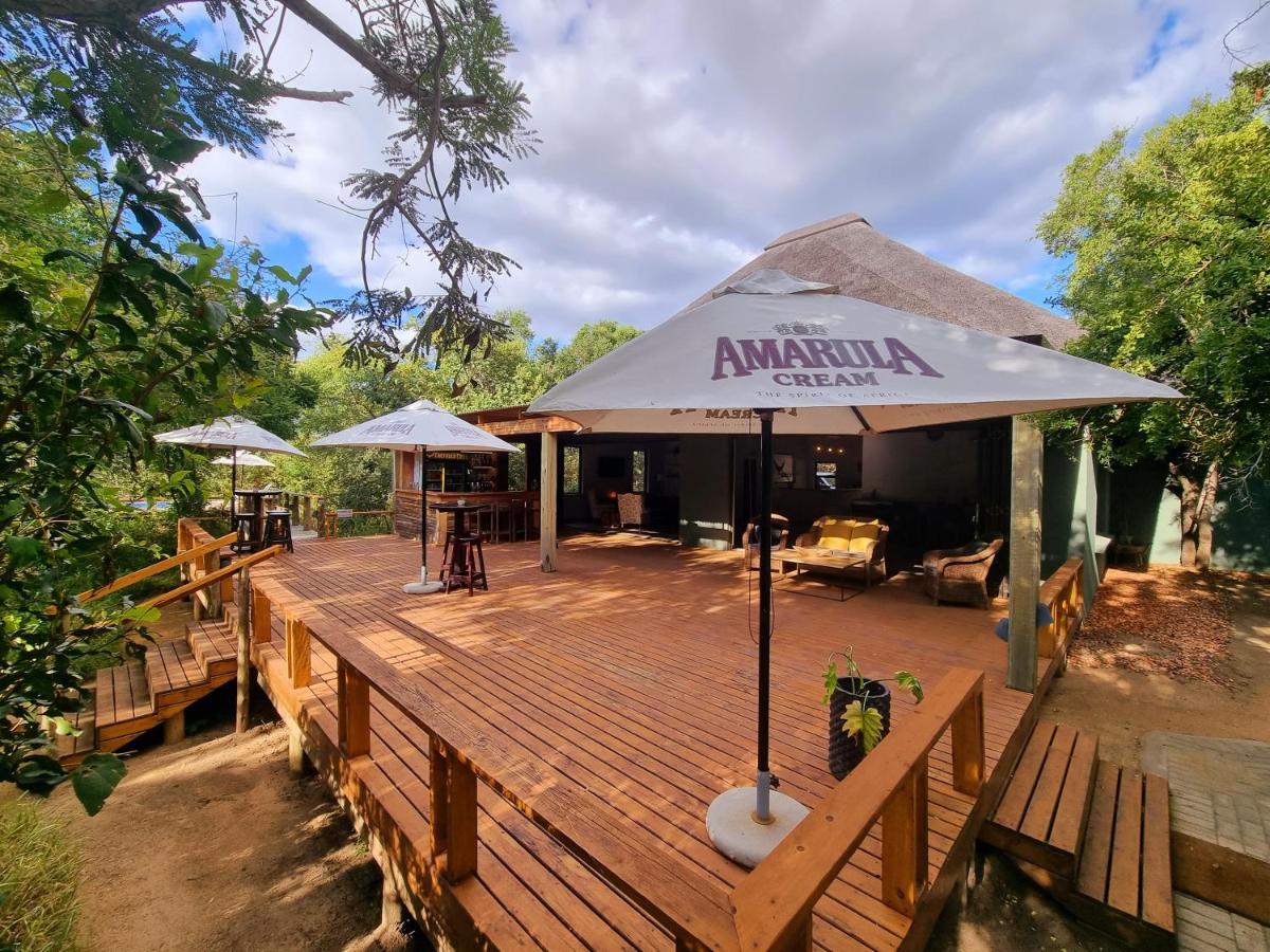 outdoor BBQ area