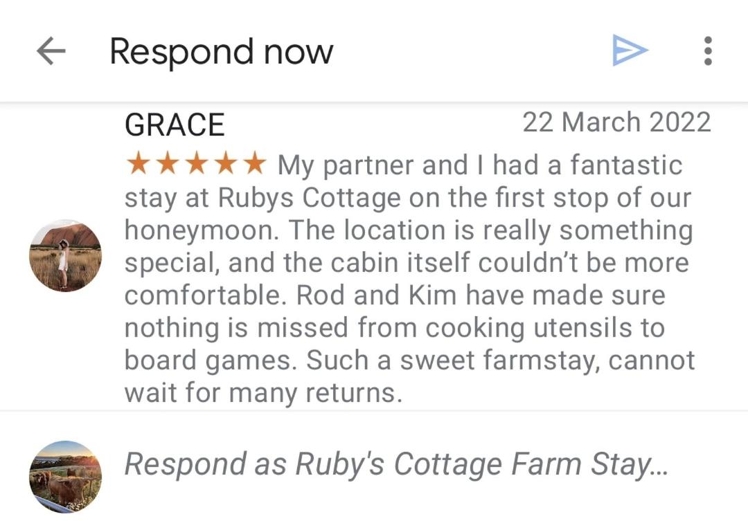 Ruby's Cottage Farm Stay