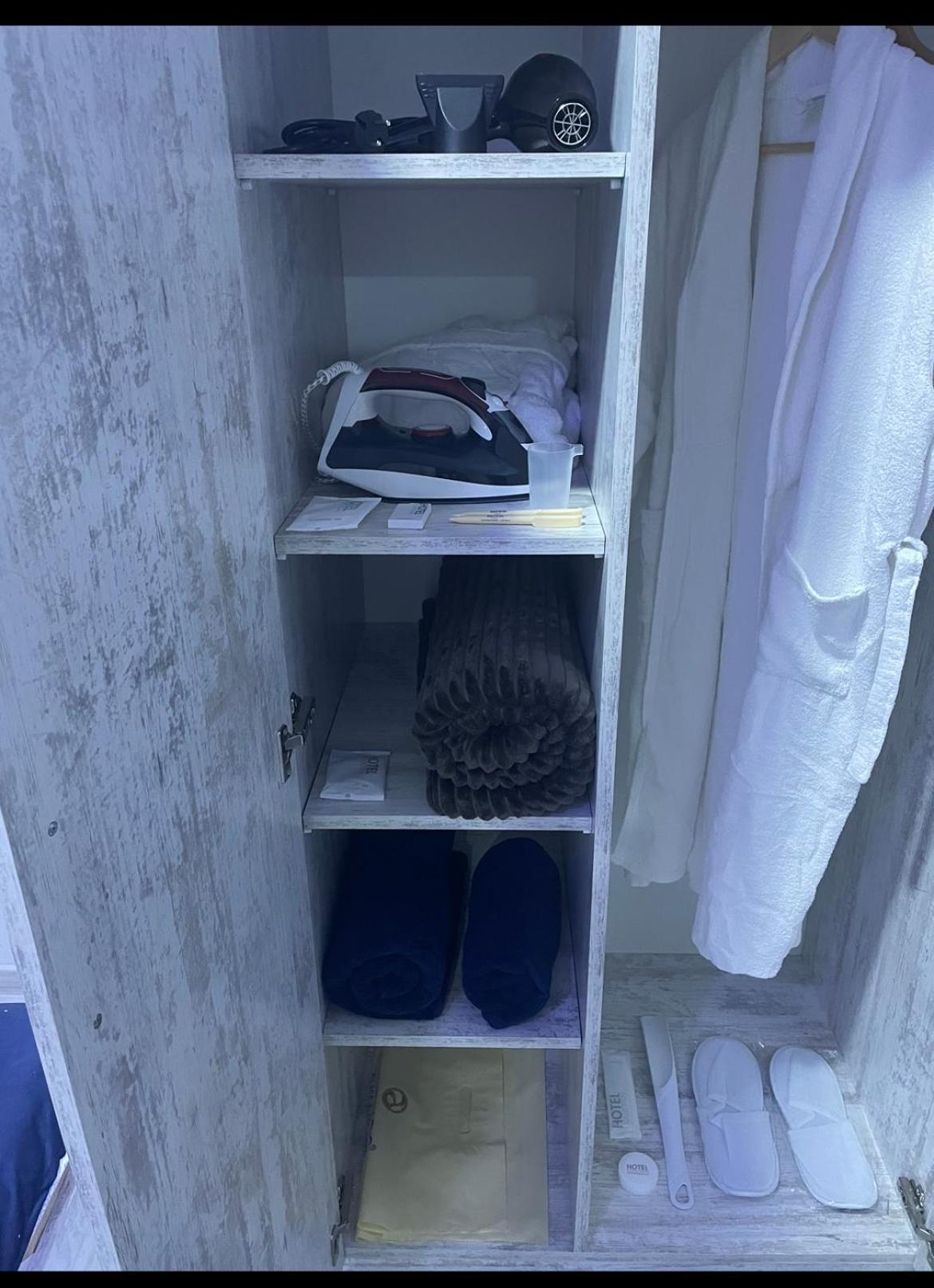 Cool Blue Interior SELF CHECK IN