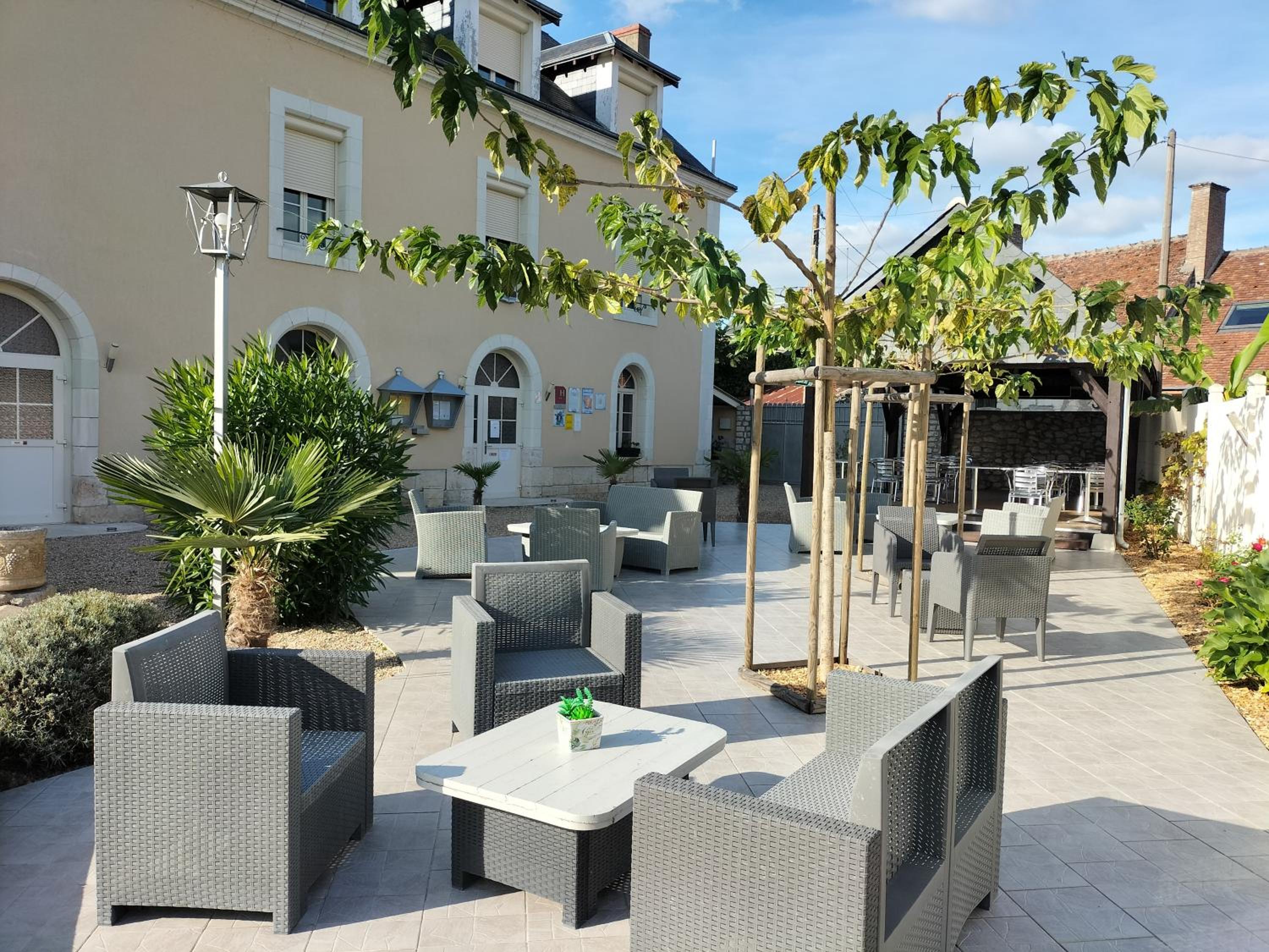 outdoor BBQ area